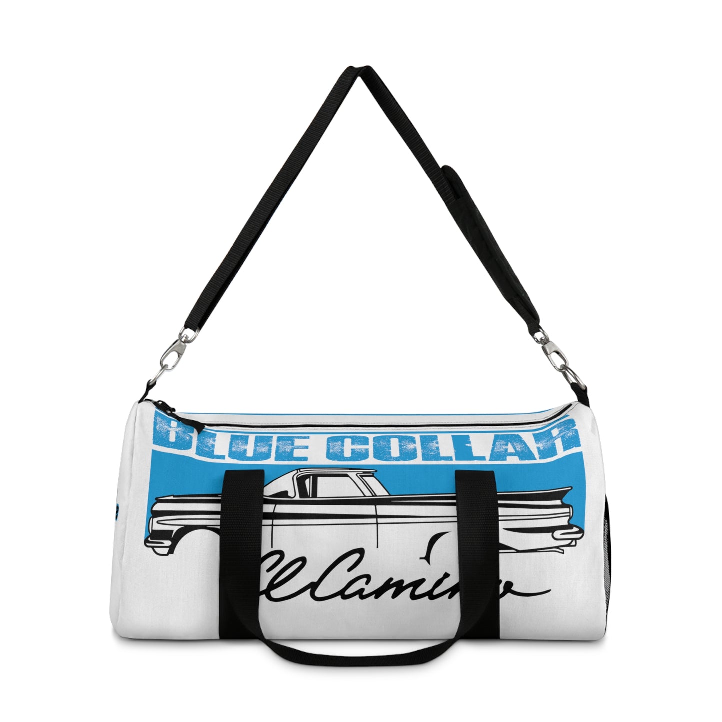 Blue Collar El Camino White Duffel Bag