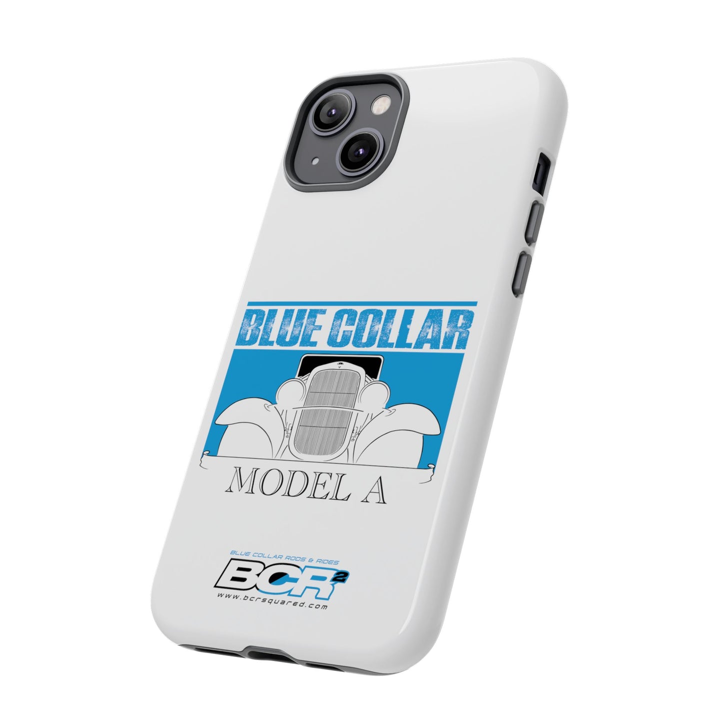 Blue Collar Model A White Phone Case