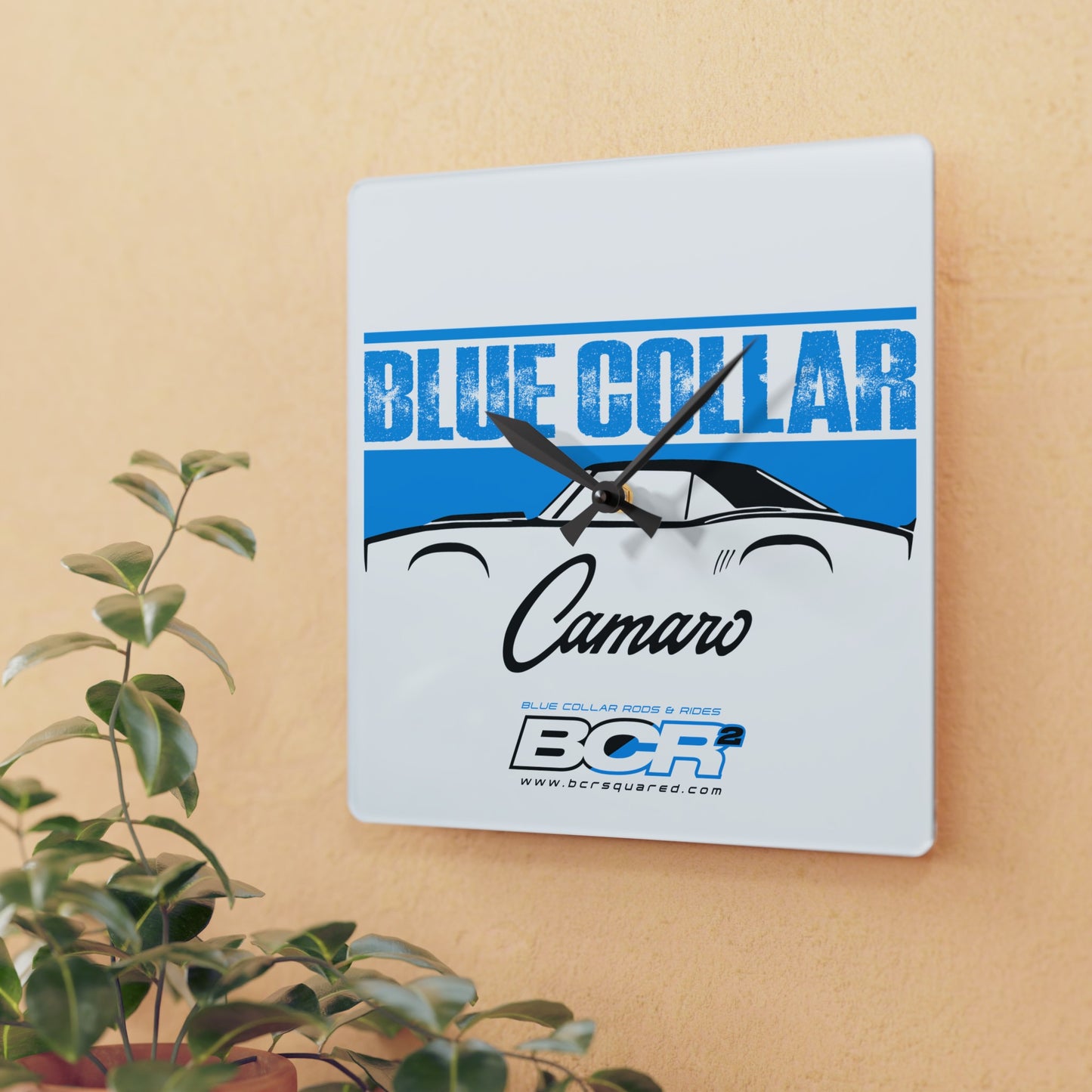 Blue Collar 1st Gen Camaro Wall Clock