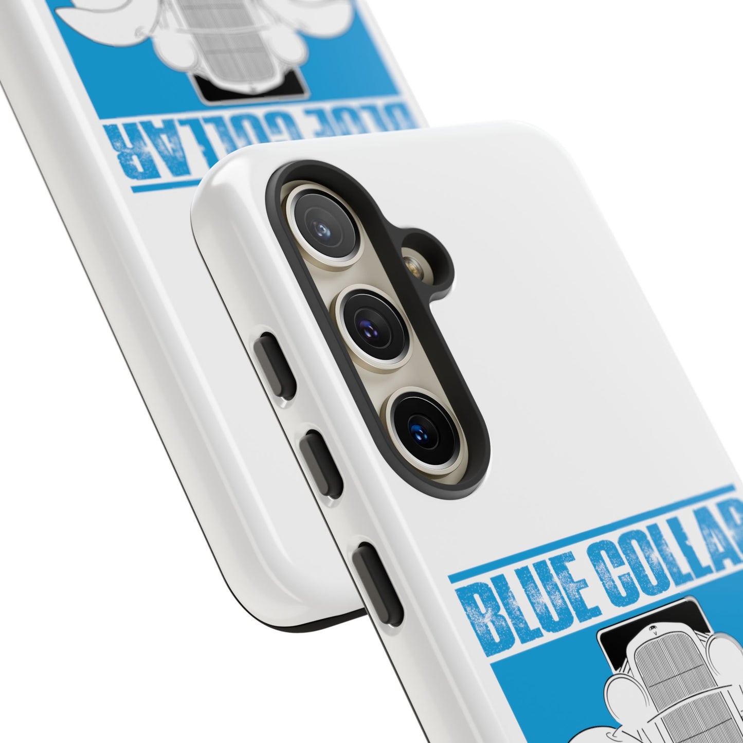 Blue Collar Model A White Phone Case