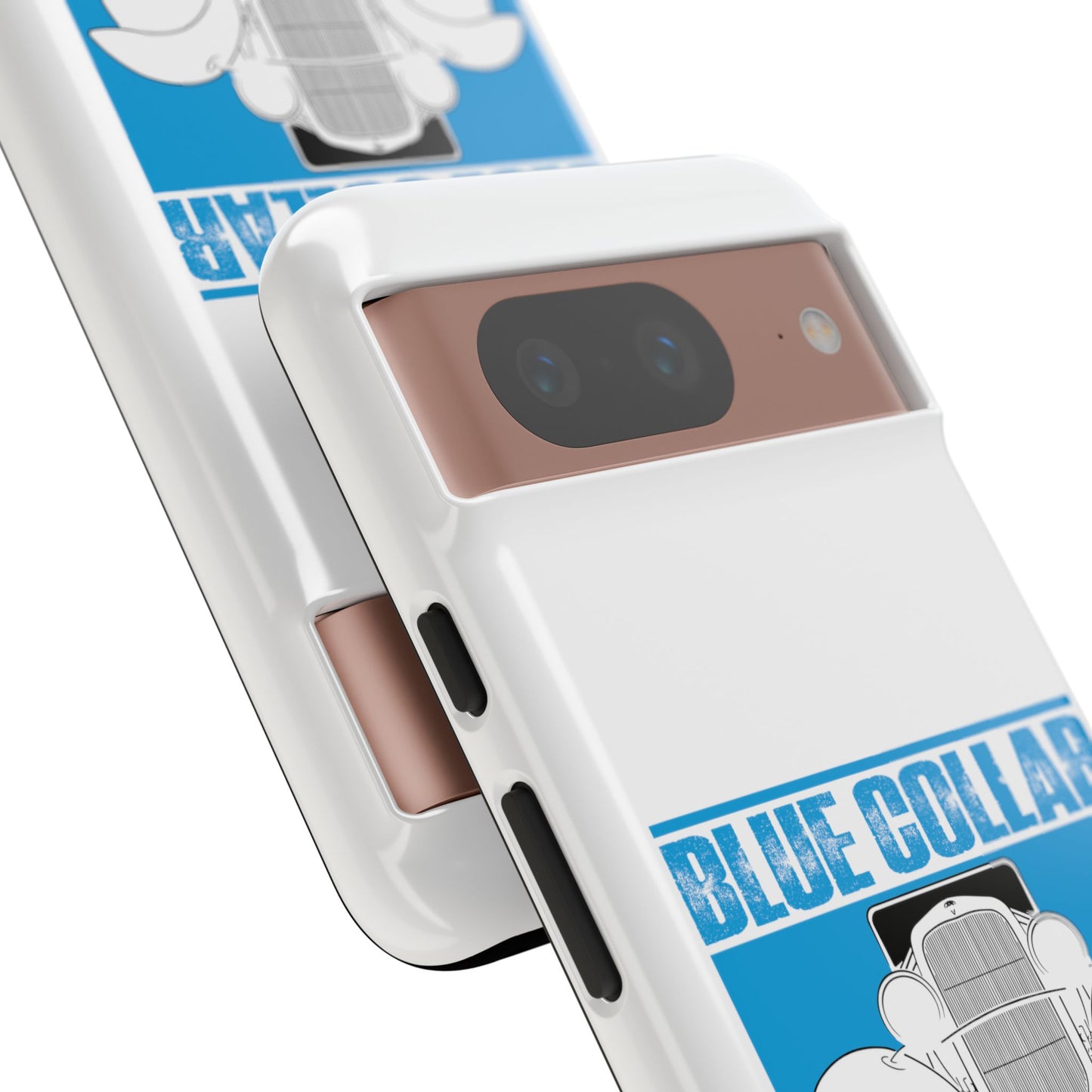 Blue Collar Model A White Phone Case