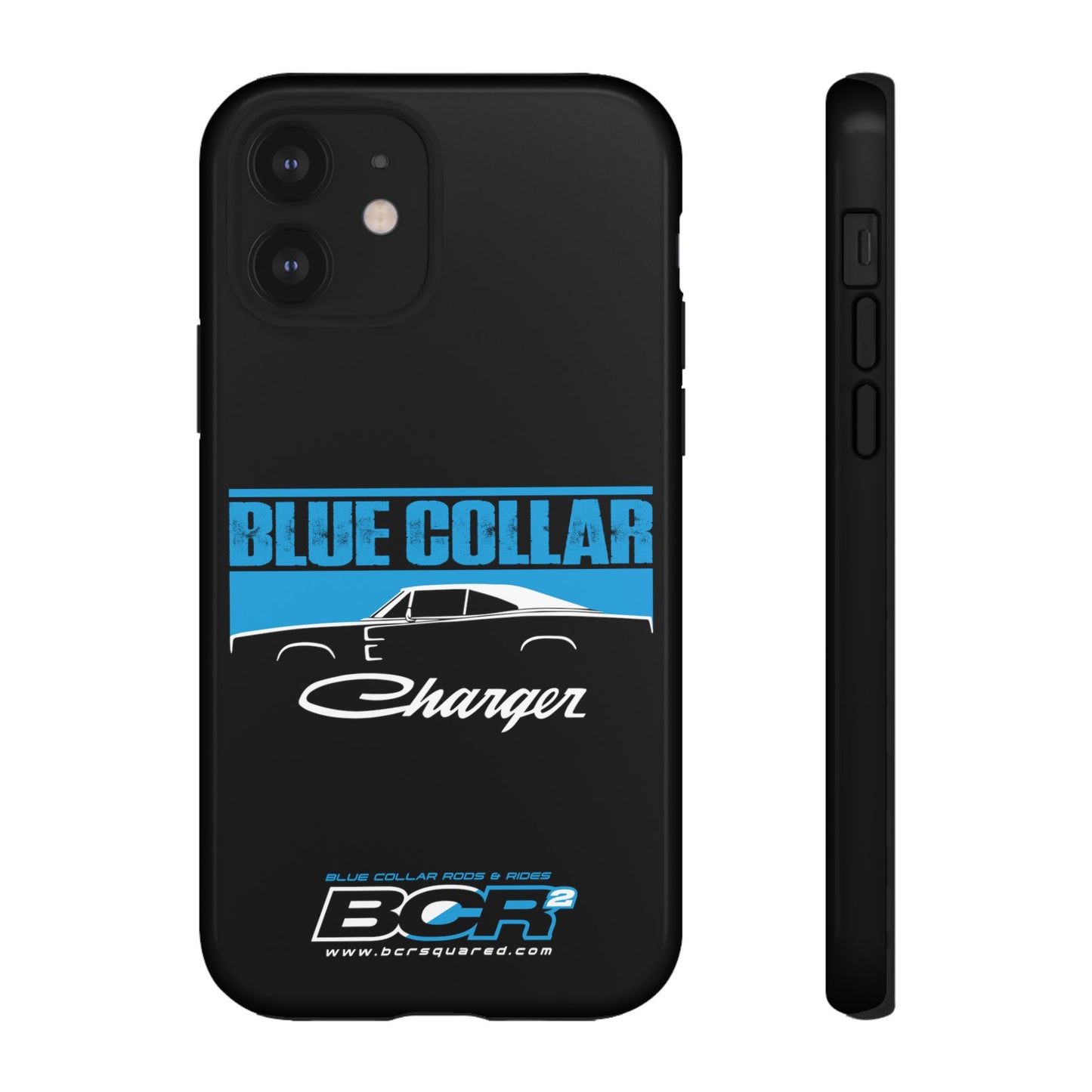 Blue Collar Charger Black Phone Cases