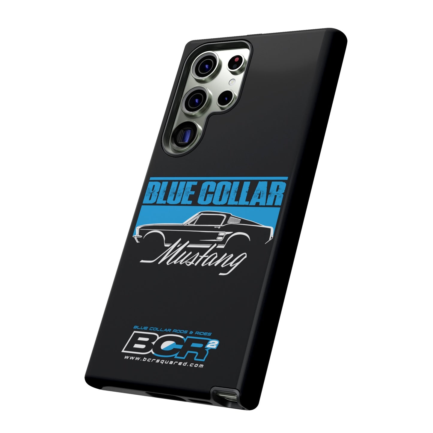 Blue Collar Mustang Black Phone Case