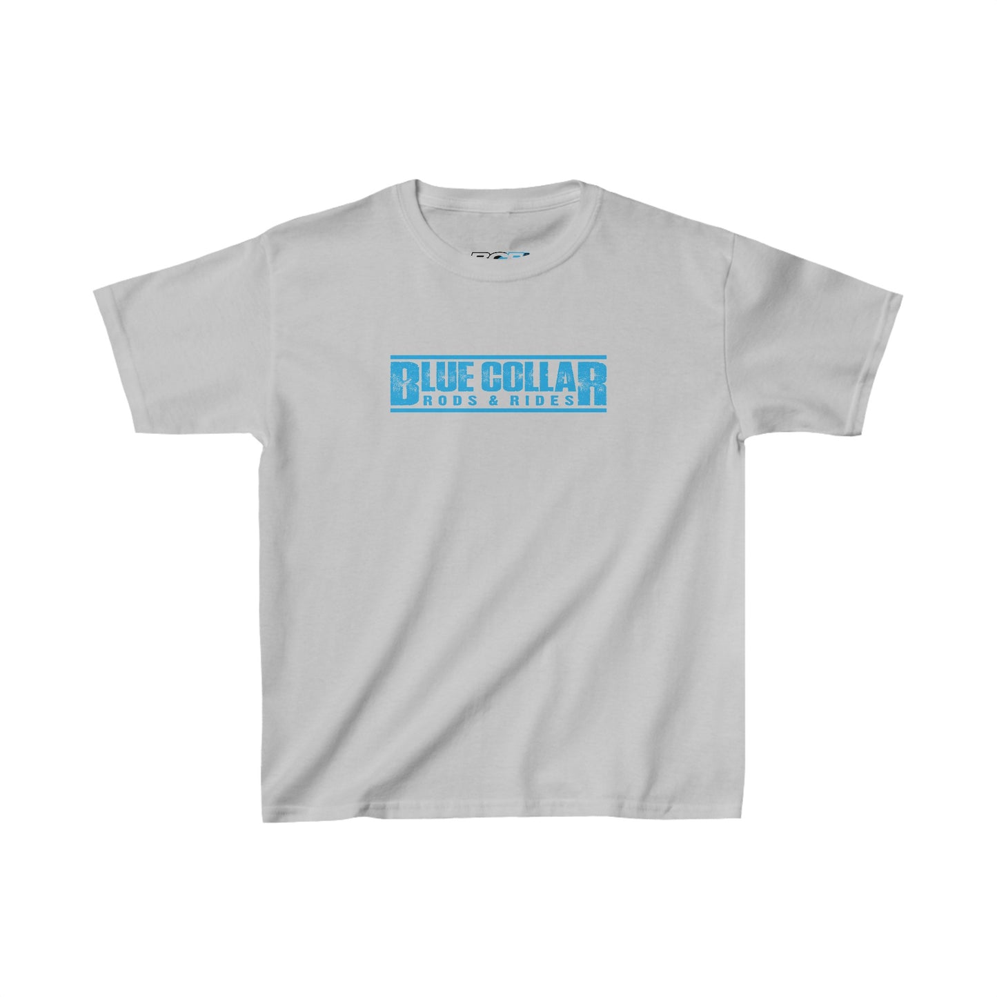 Blue Collar Block Logo Kids Tee