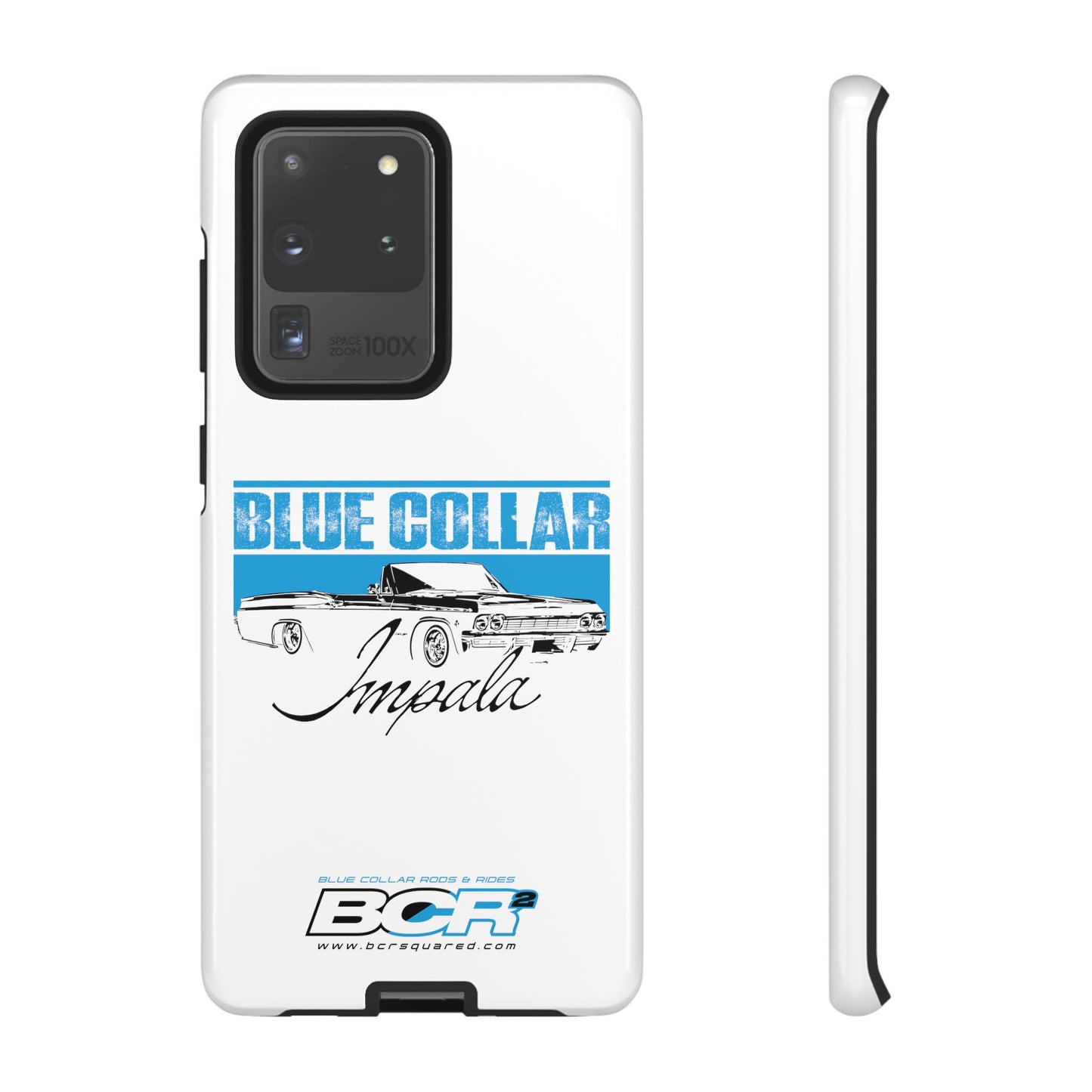 Blue Collar Impala White Phone Cases