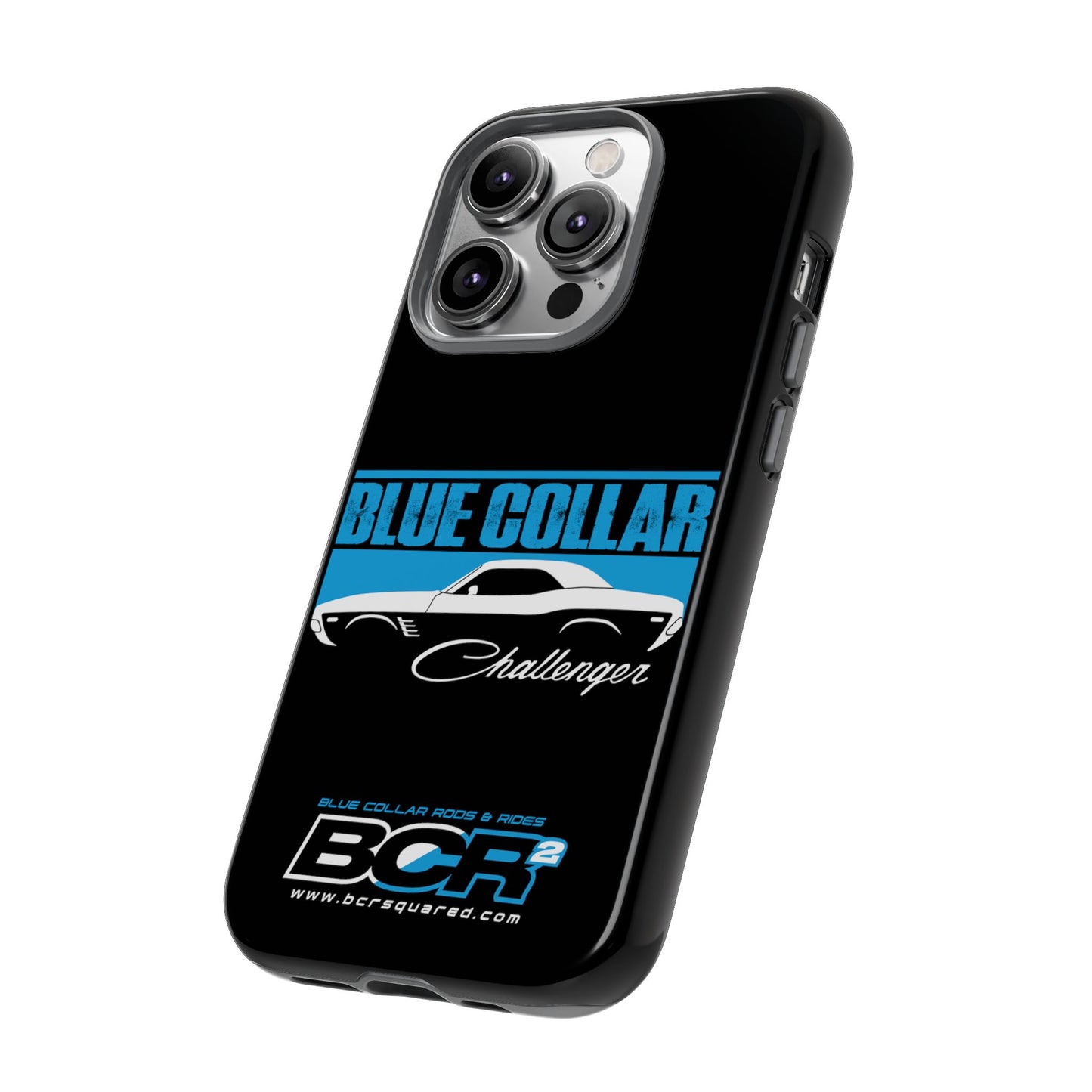 Blue Collar Challenger Black Phone Cases