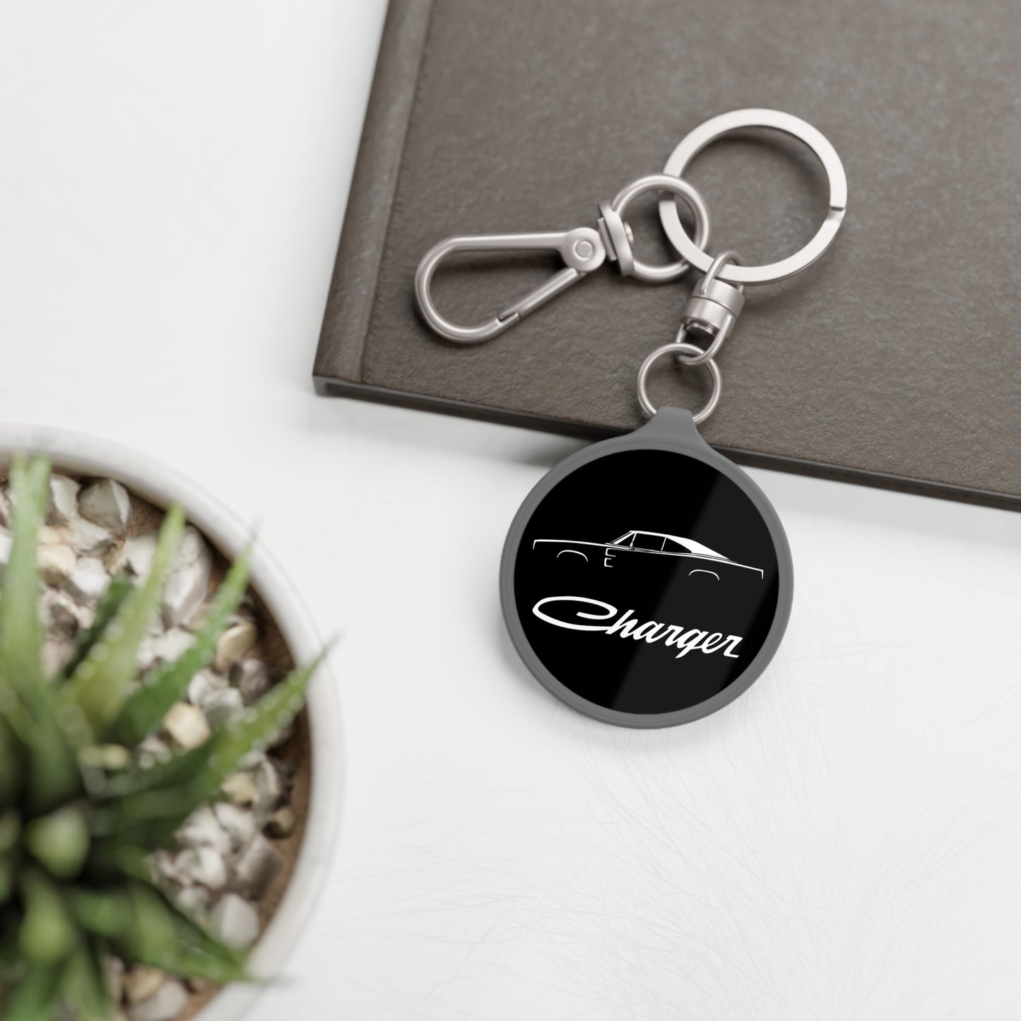 Charger Keychain Black