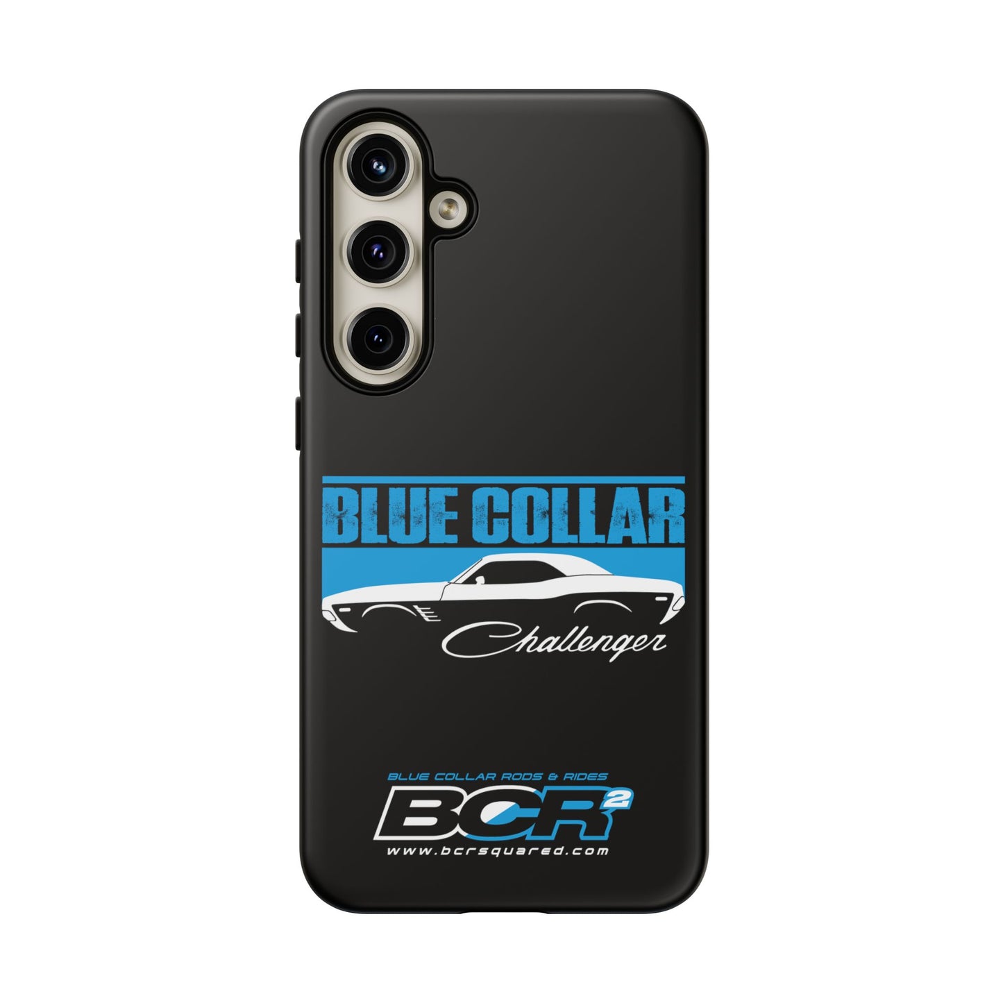 Blue Collar Challenger Black Phone Cases