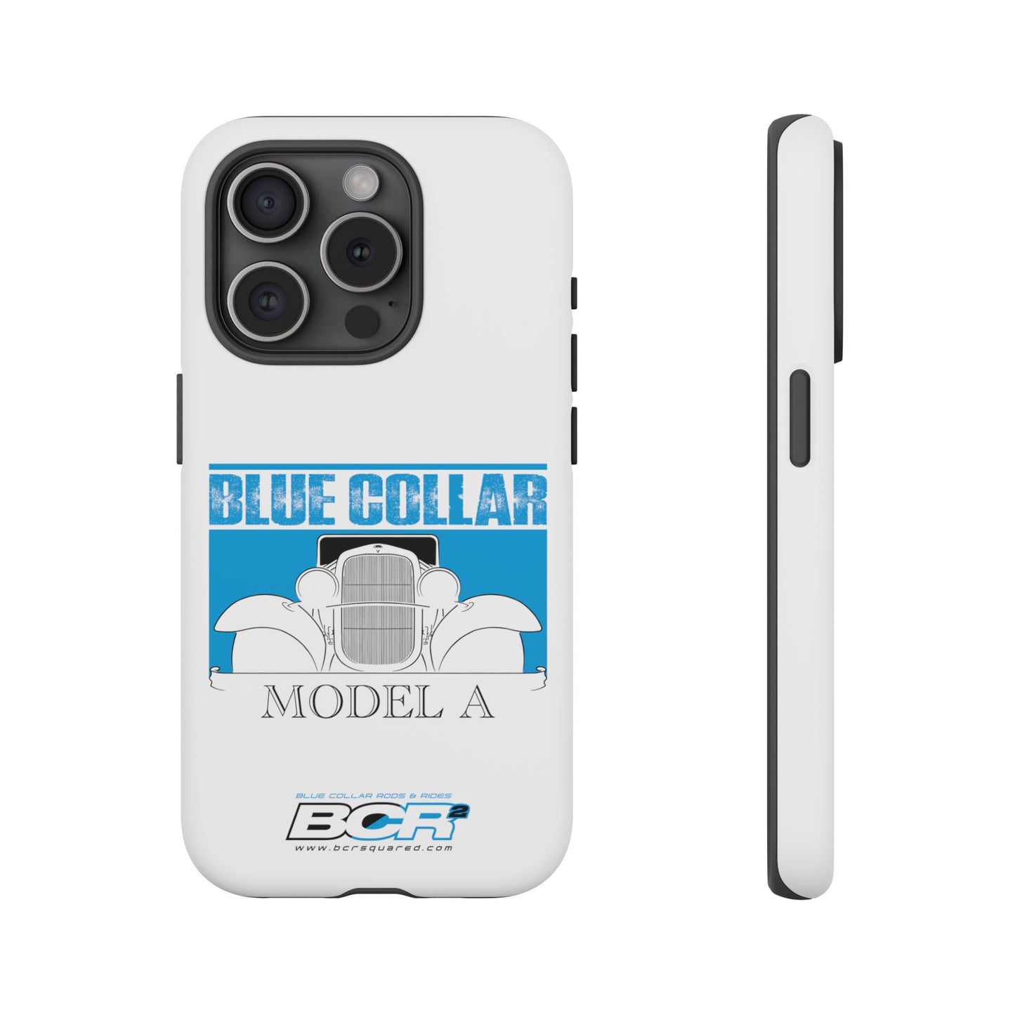 Blue Collar Model A White Phone Case