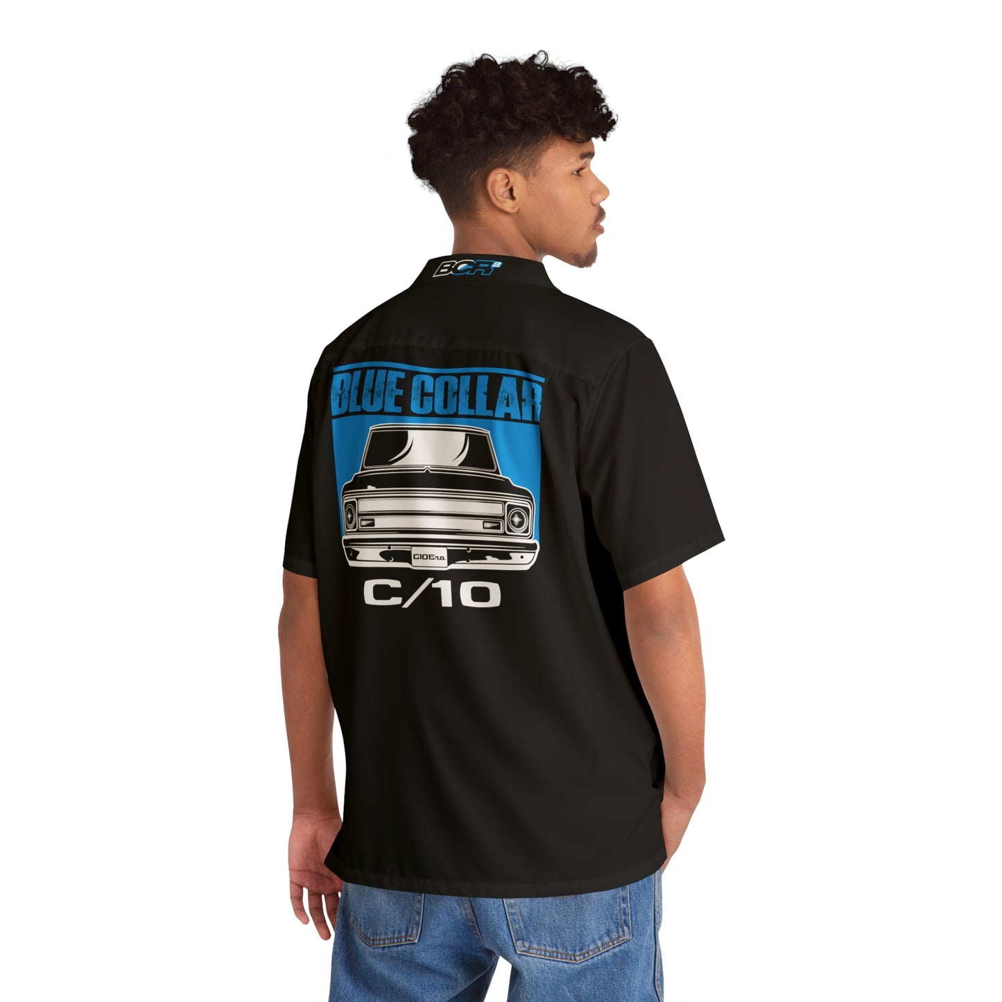 Blue Collar C/10 Black Hawaiian Shirt