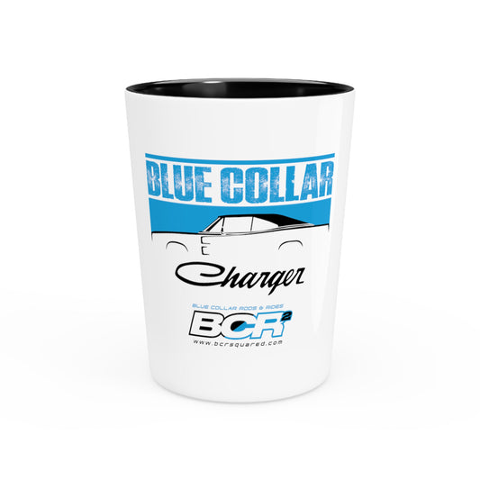 Blue Collar Charger Shot Glass