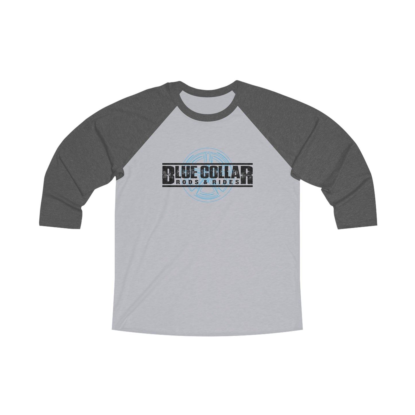 Blue Collar Wheel Raglan Tee