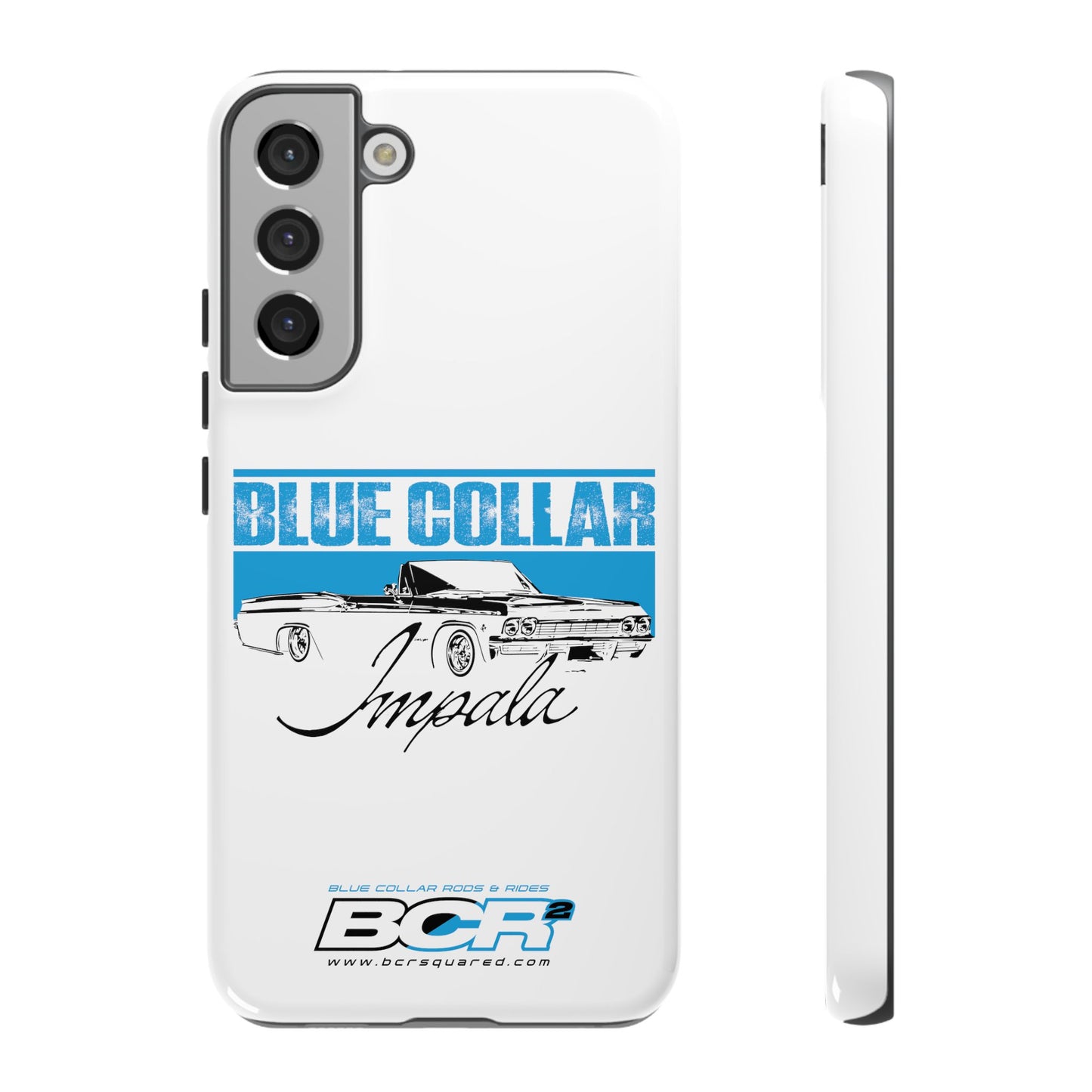 Blue Collar Impala White Phone Cases