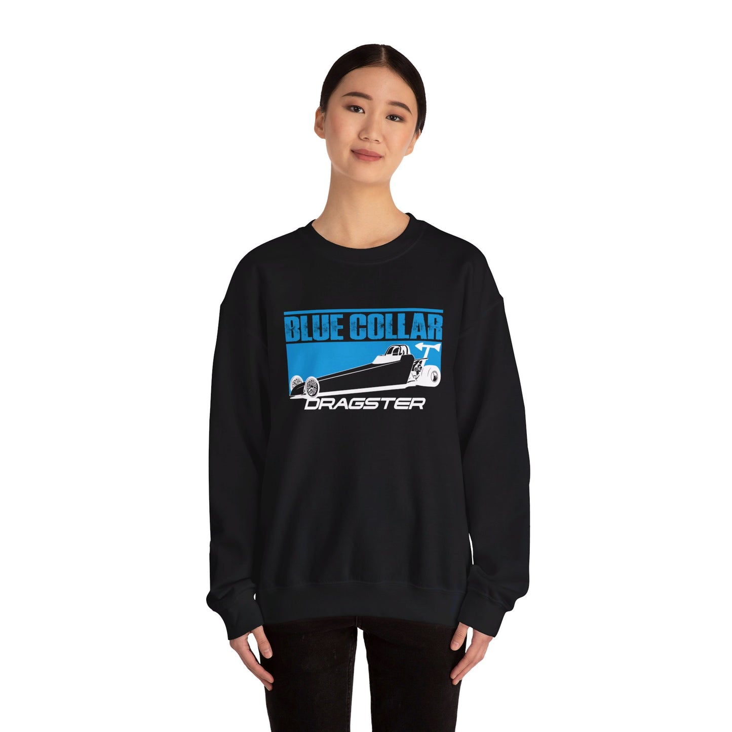 Blue Collar Dragster Crewneck Sweatshirt