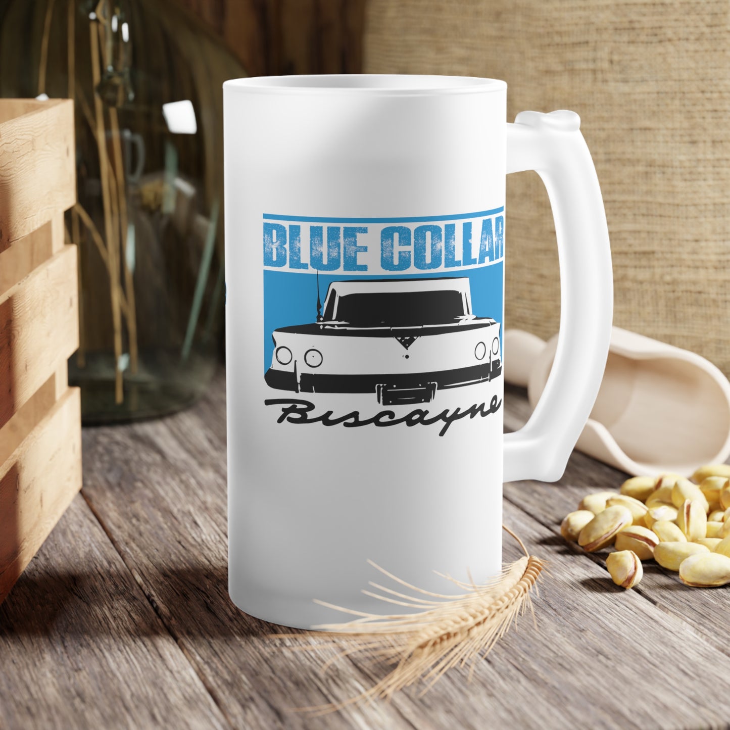 Blue Collar Biscayne Frosted Beer Mug