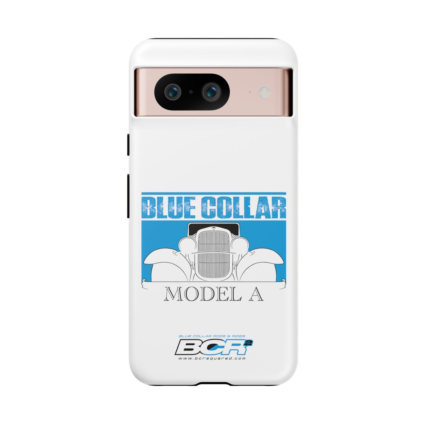 Blue Collar Model A White Phone Case