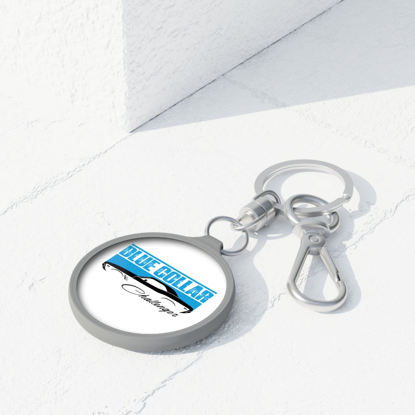 Blue Collar Challenger Keychain