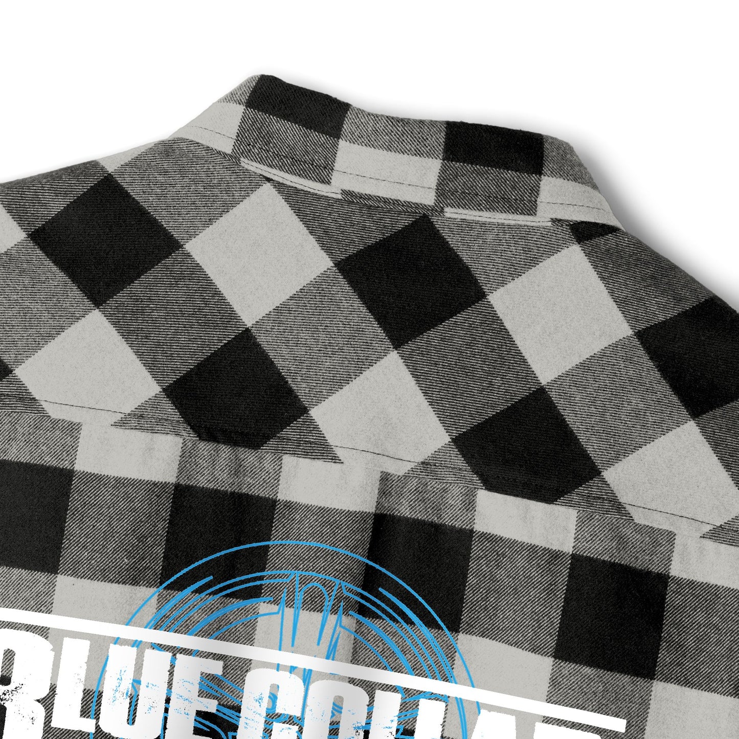 Blue Collar Wheel Flannel Shirt