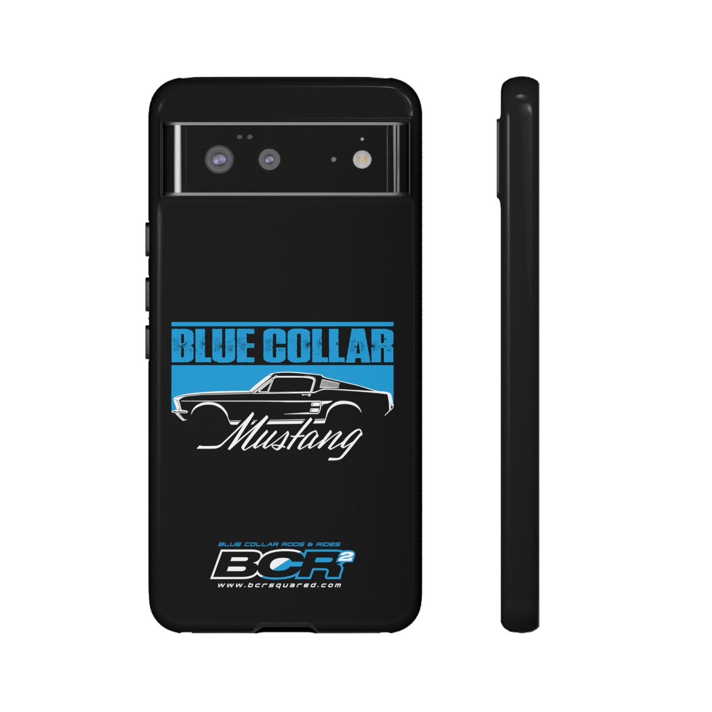 Blue Collar Mustang Black Phone Case