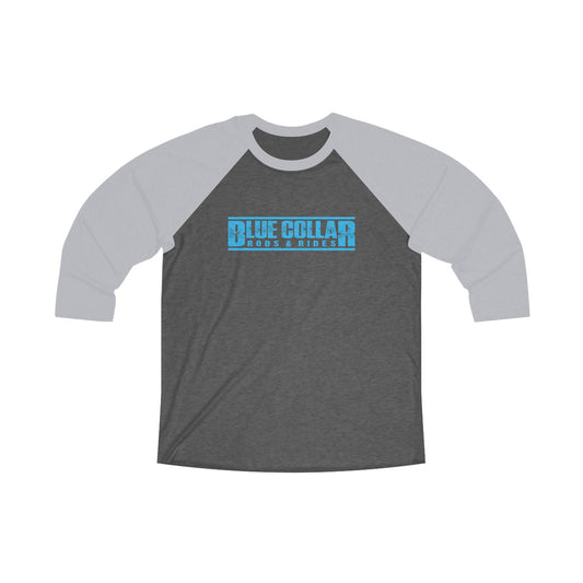 Blue Collar Block Logo 3\4 Raglan Tee