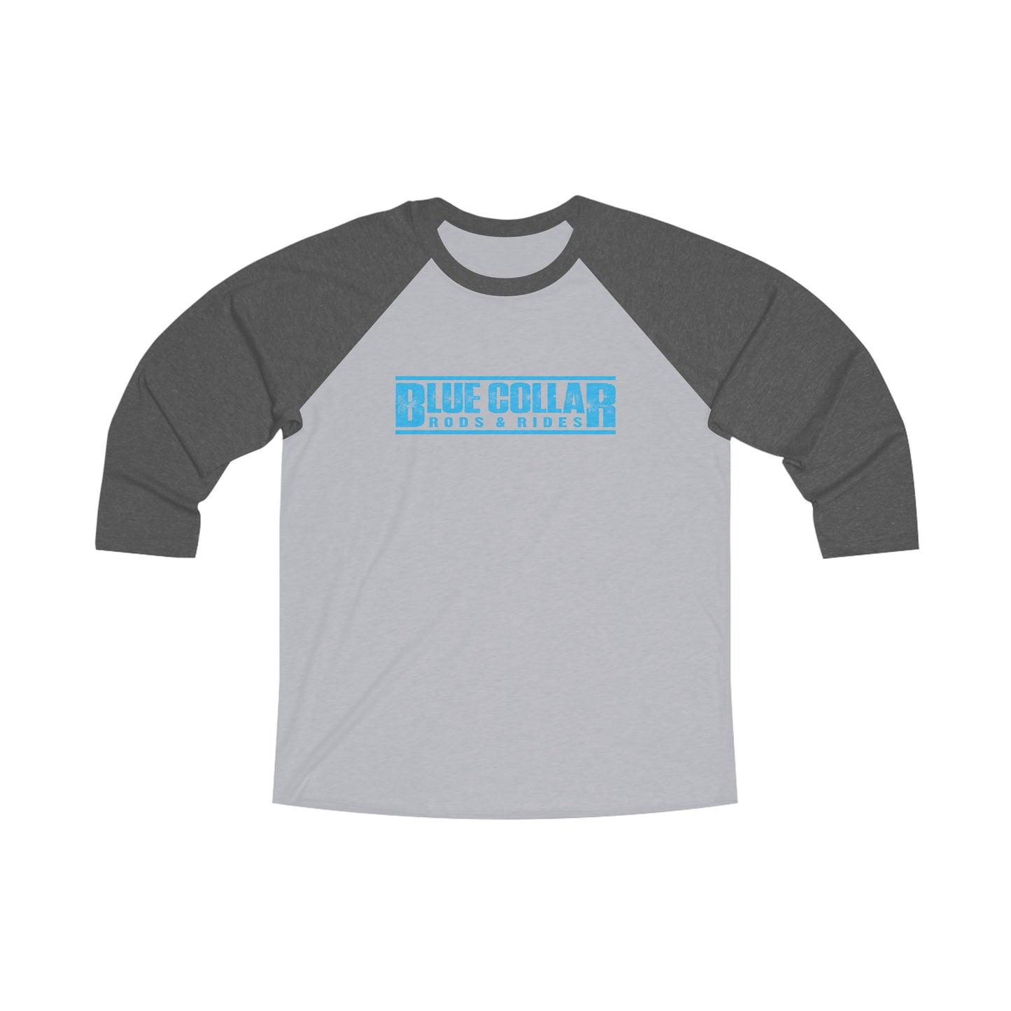 Blue Collar Block Logo 3\4 Raglan Tee