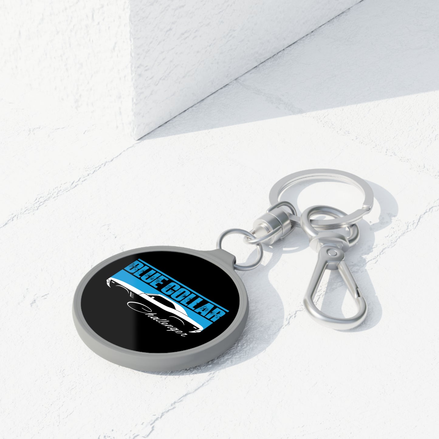 Blue Collar Challenger Keychain