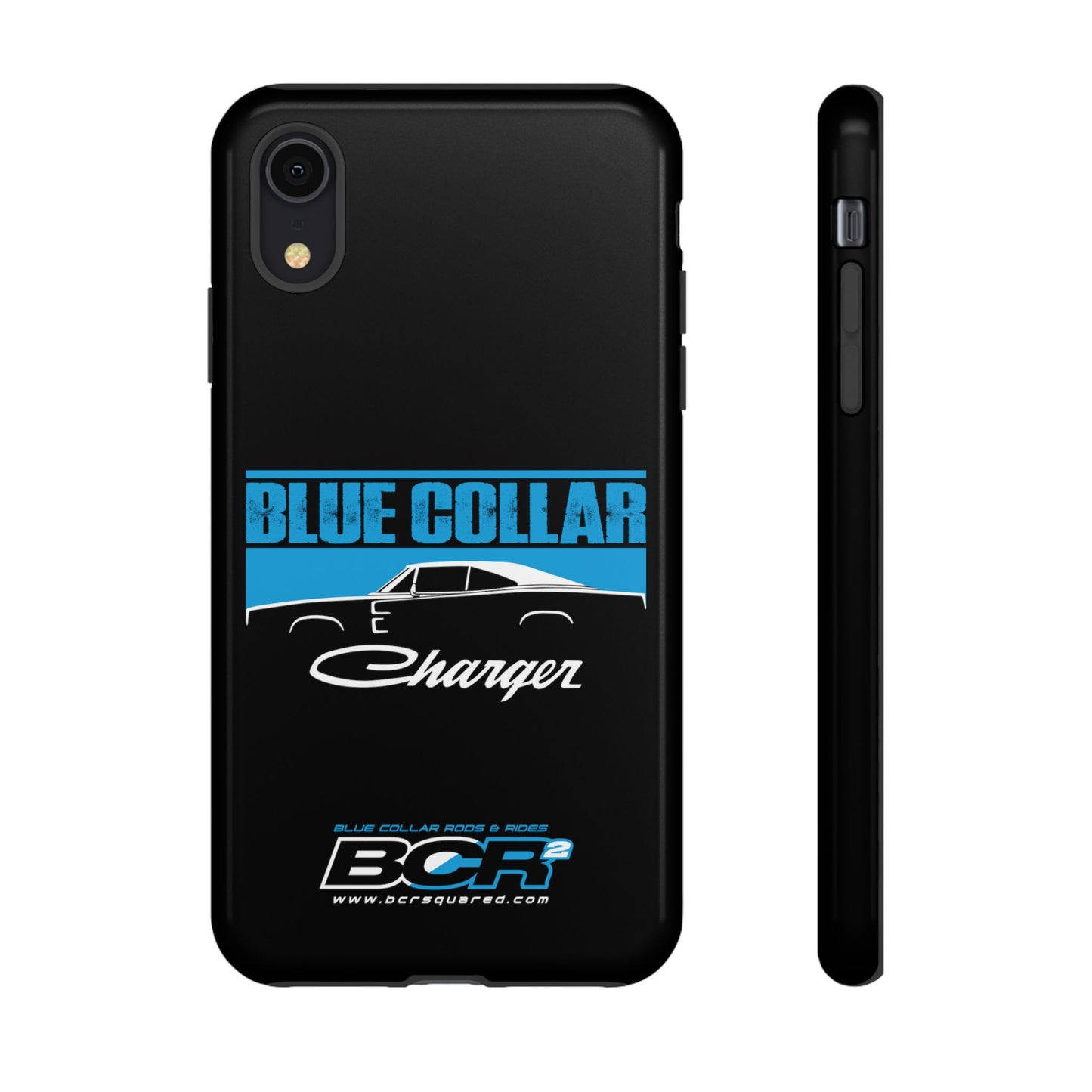 Blue Collar Charger Black Phone Cases