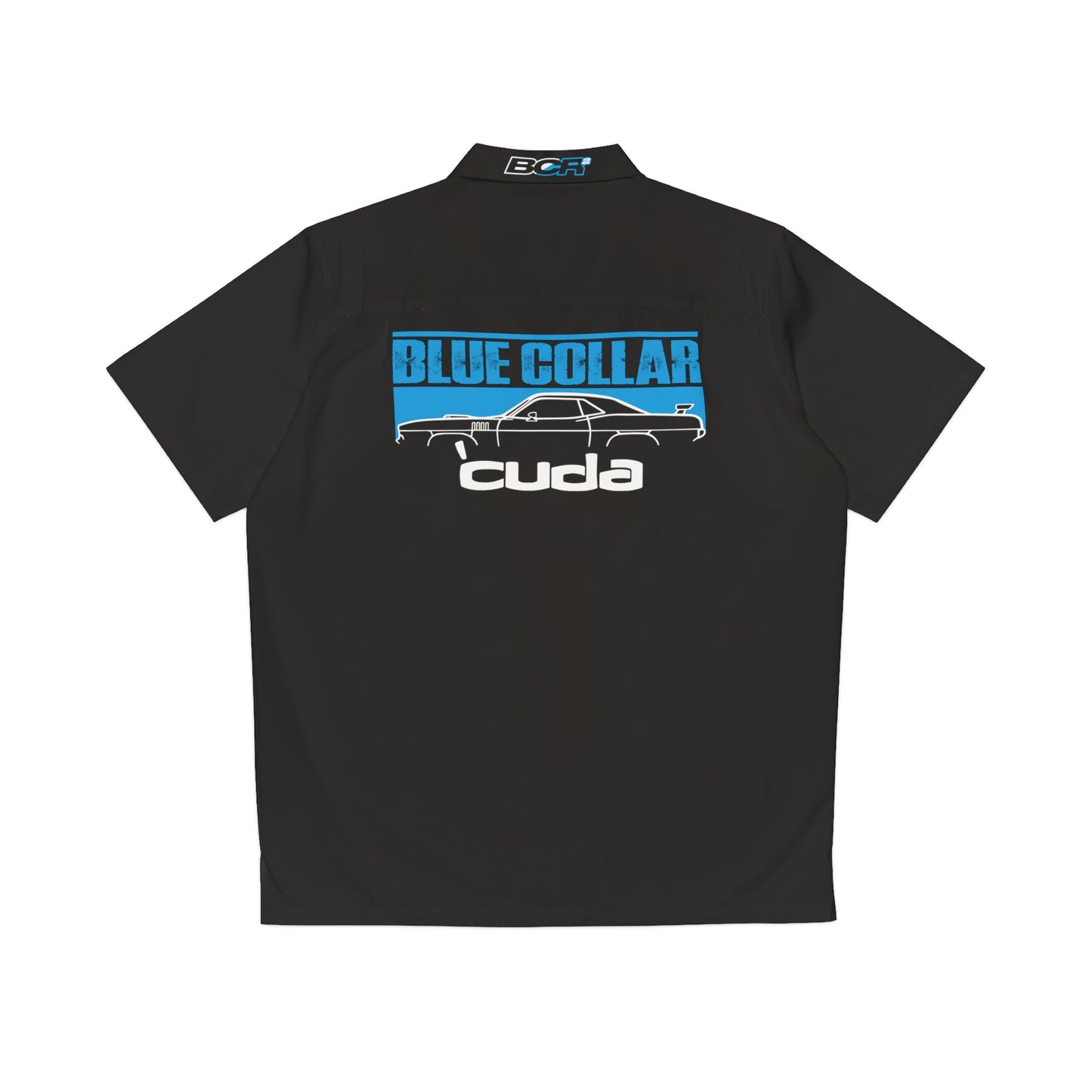 Blue Collar 'Cuda Black Hawaiian Shirt