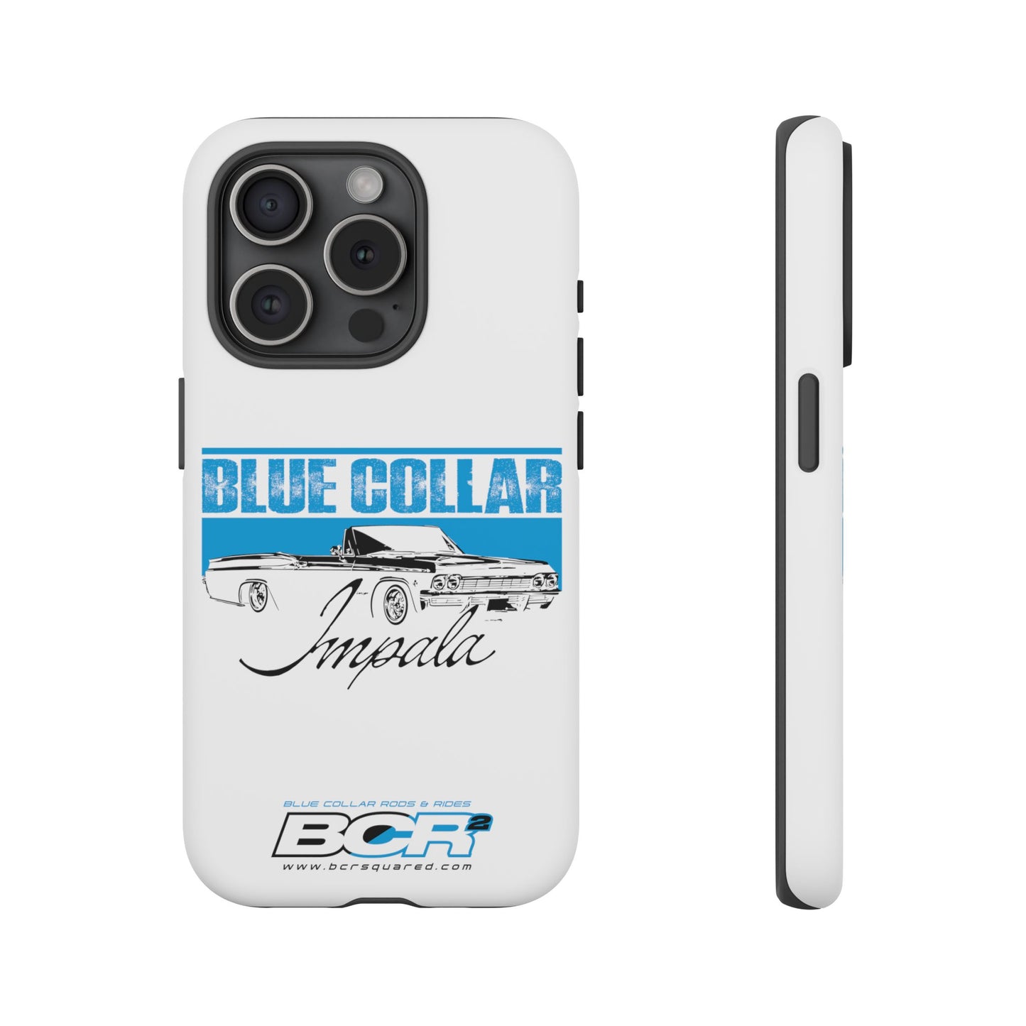 Blue Collar Impala White Phone Cases