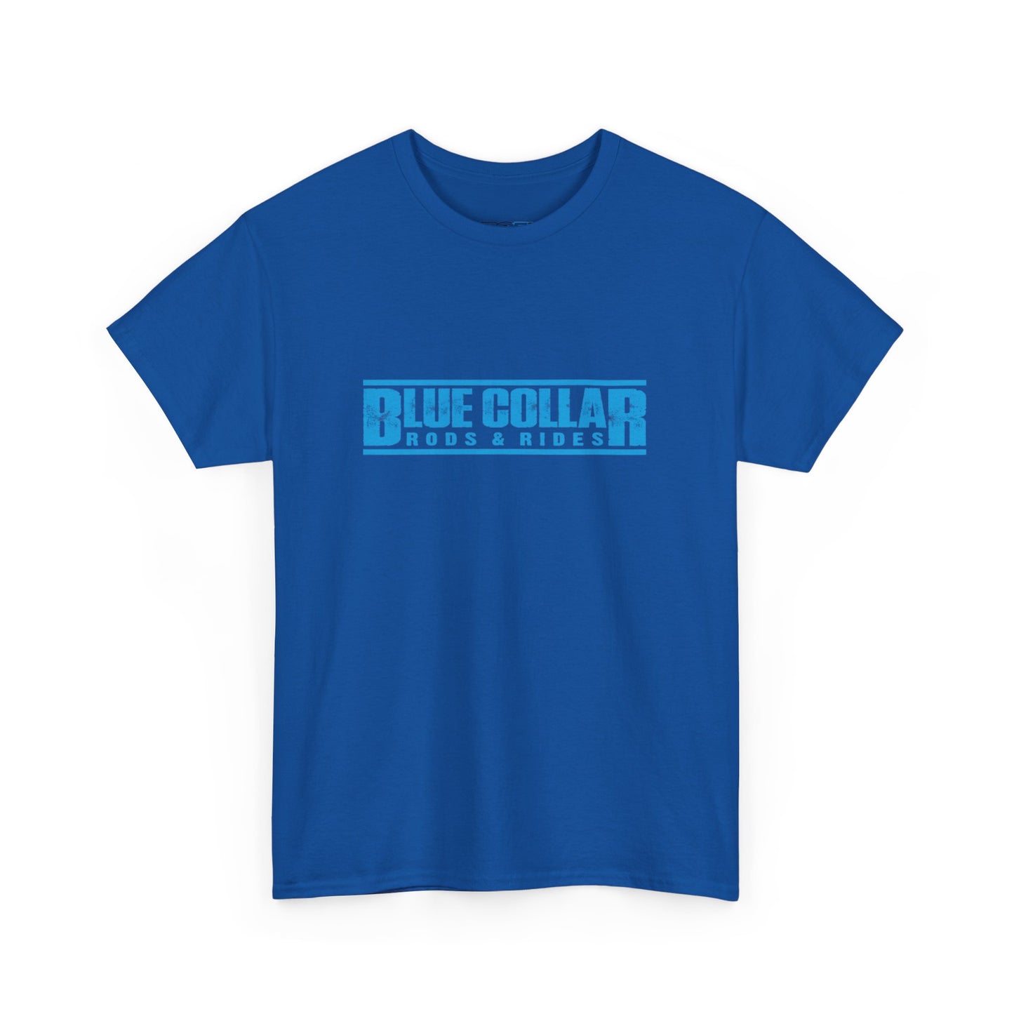 Blue Collar Block Logo Tee