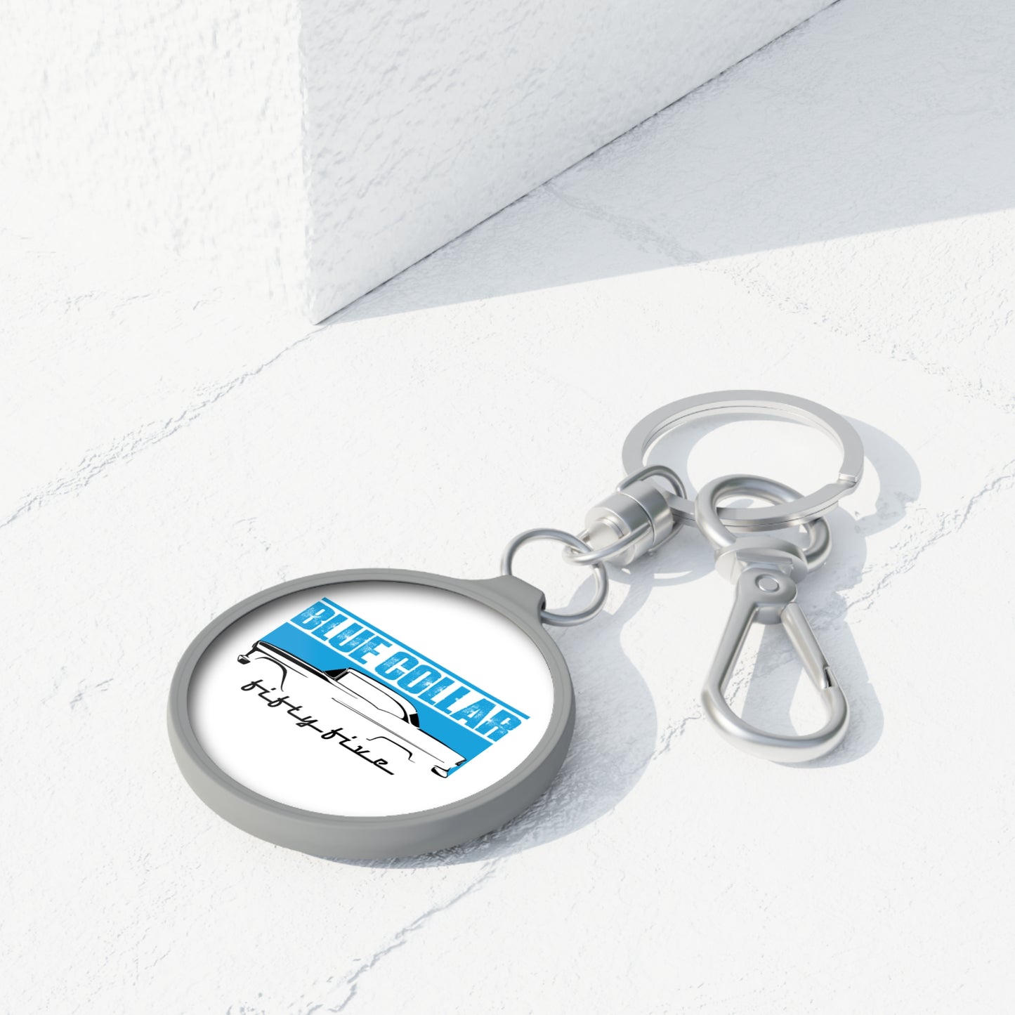 Blue Collar Fifty-Five Keychain