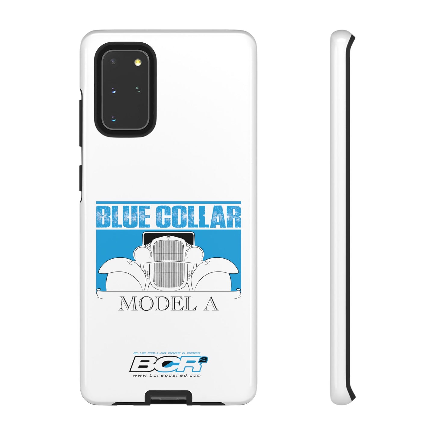 Blue Collar Model A White Phone Case