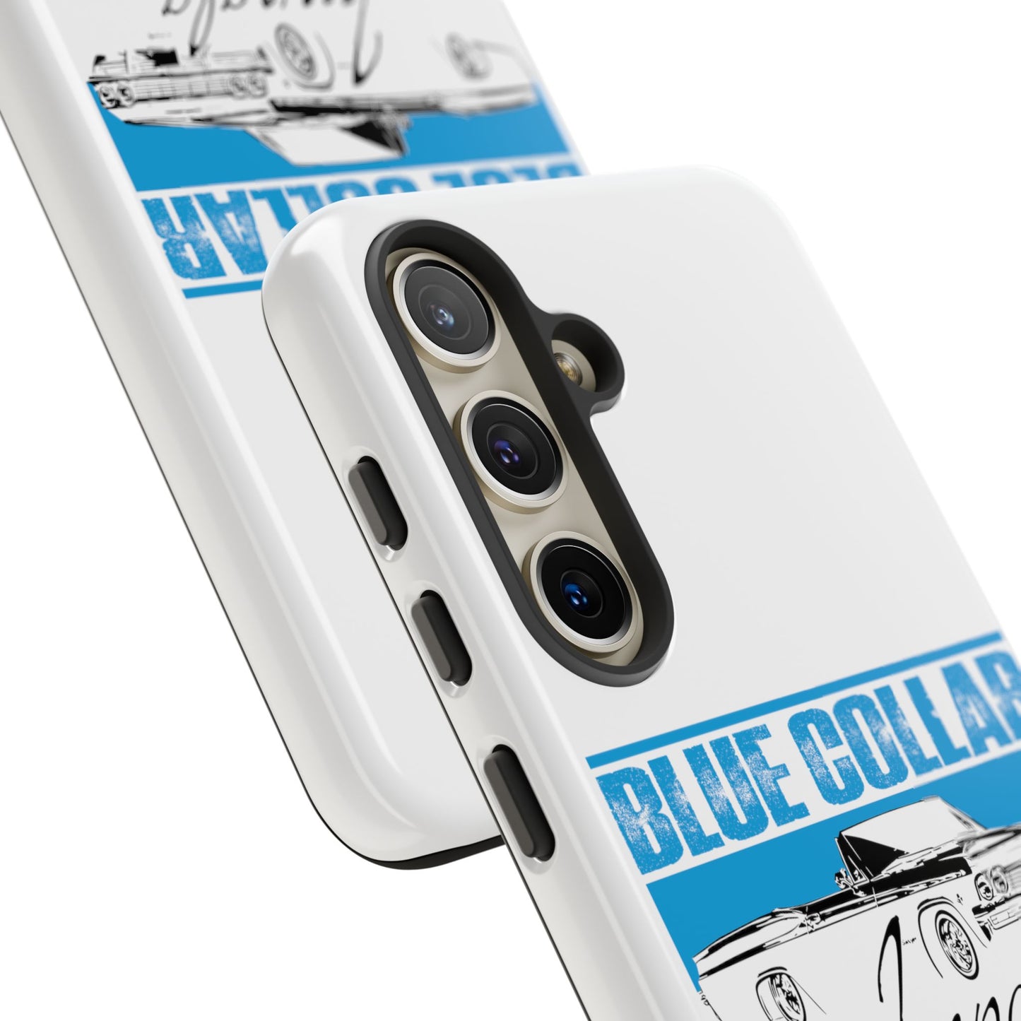 Blue Collar Impala White Phone Cases