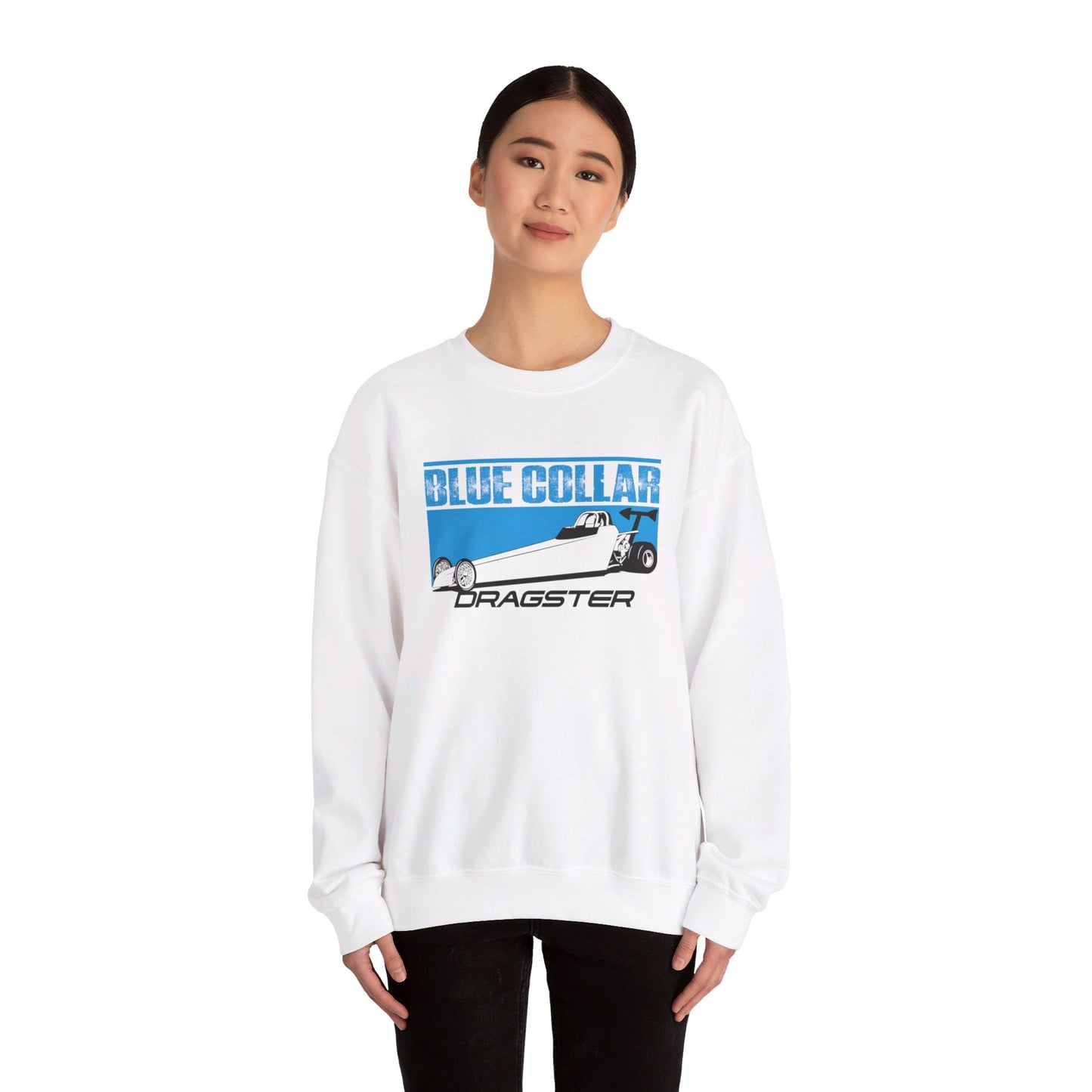 Blue Collar Dragster Crewneck Sweatshirt