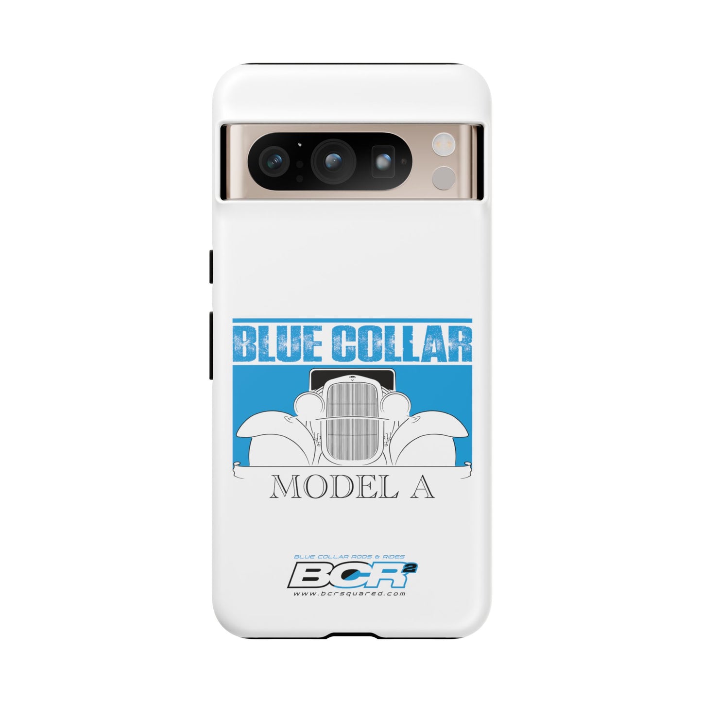 Blue Collar Model A White Phone Case