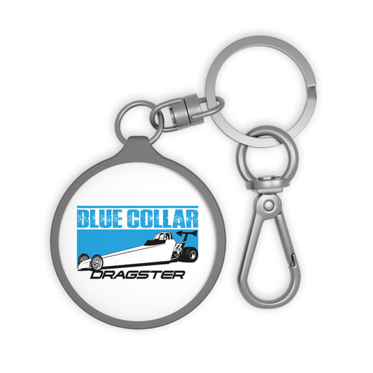 Blue Collar Dragster Keychain