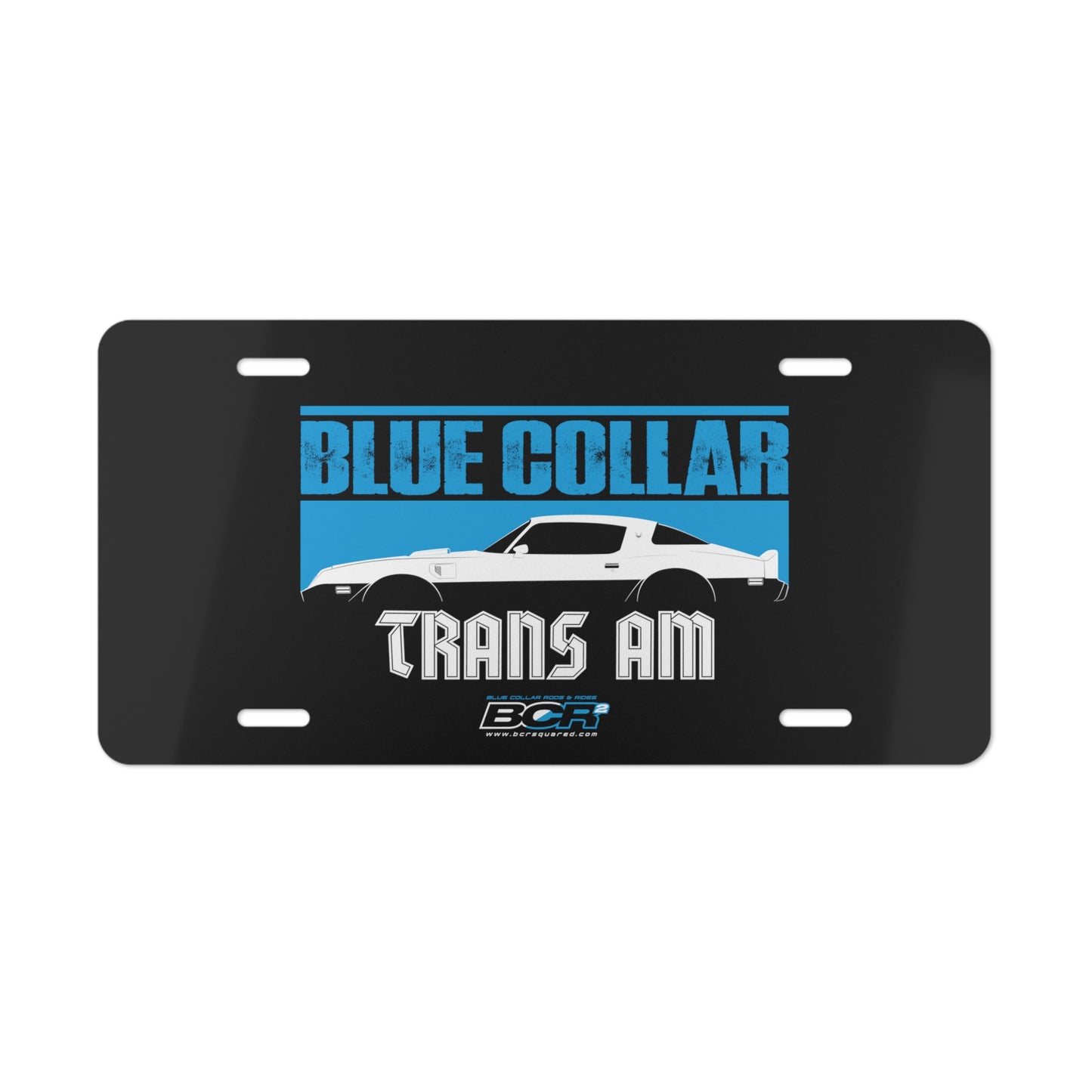 Blue Collar Trans Am Vanity Plate