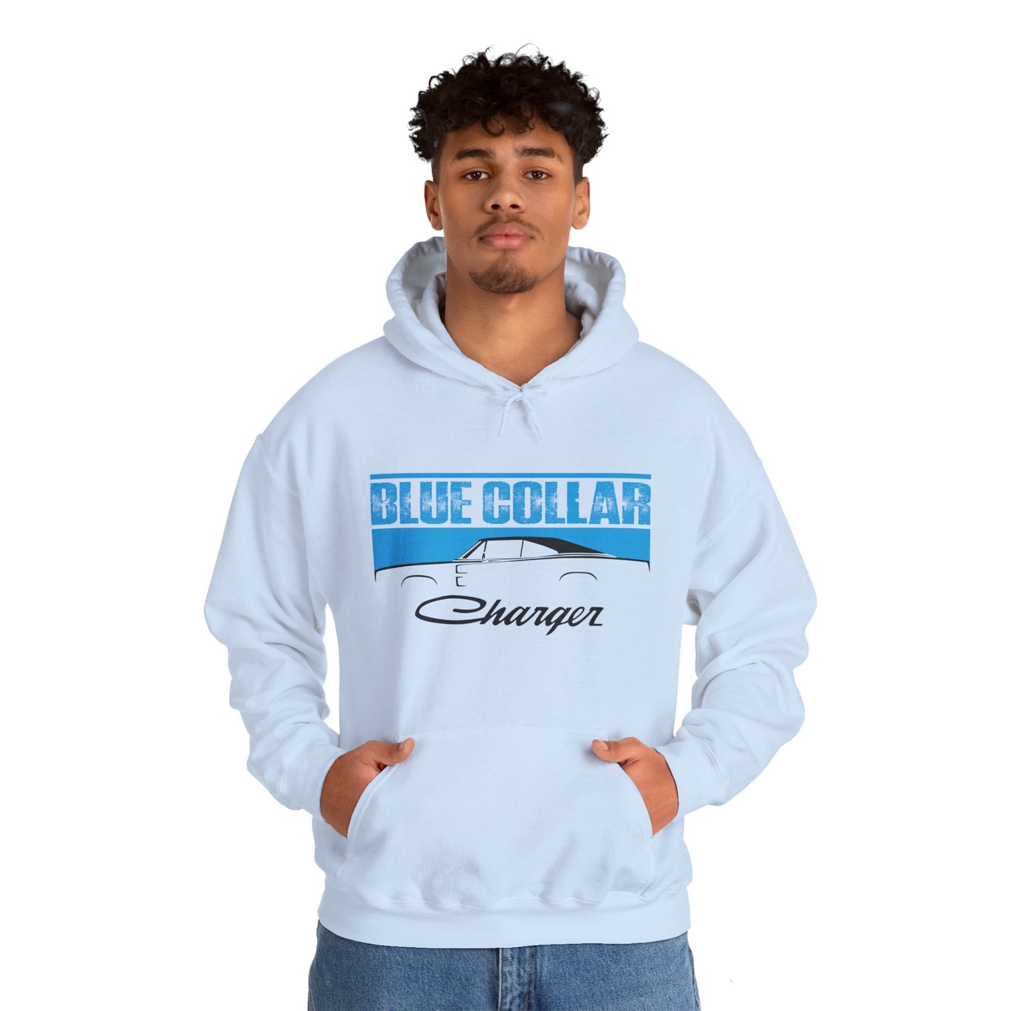 Blue Collar Charger Hoodie