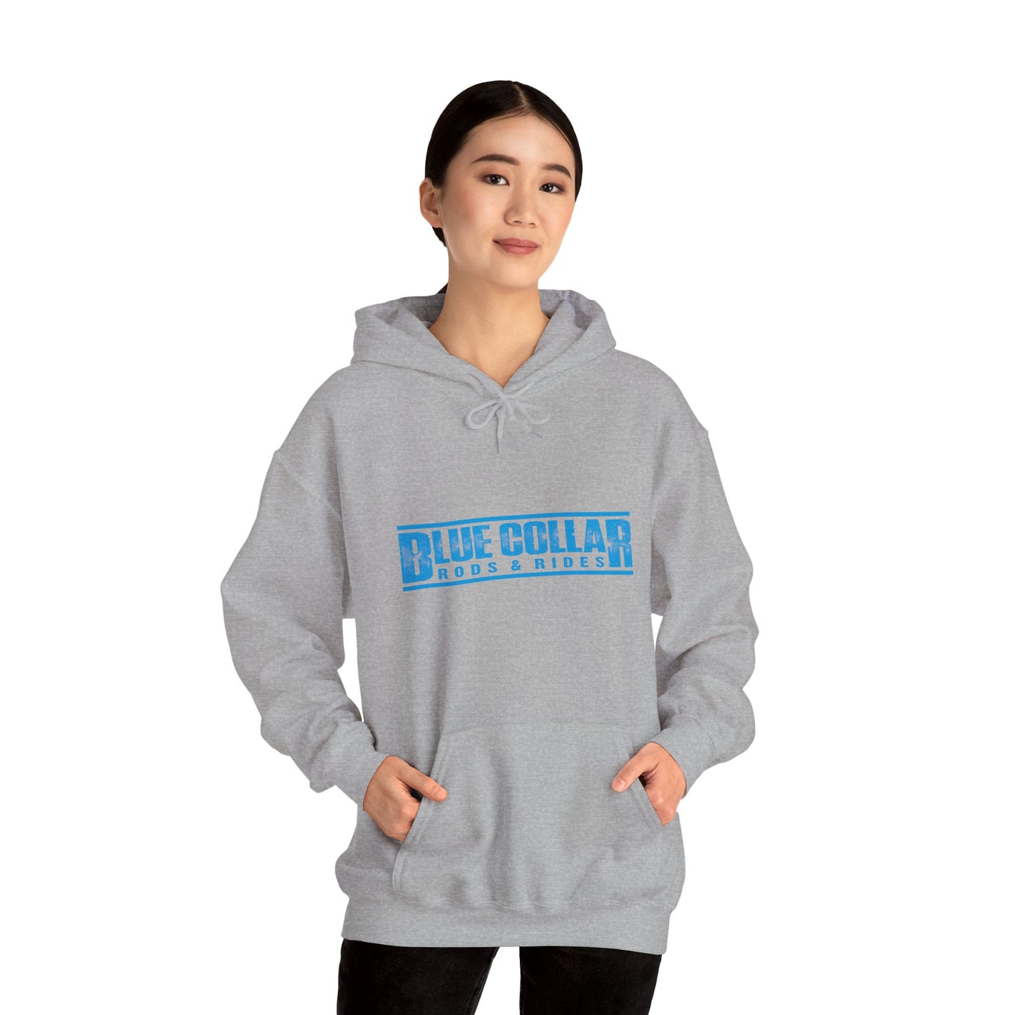 Blue Collar Block Logo Hoodie