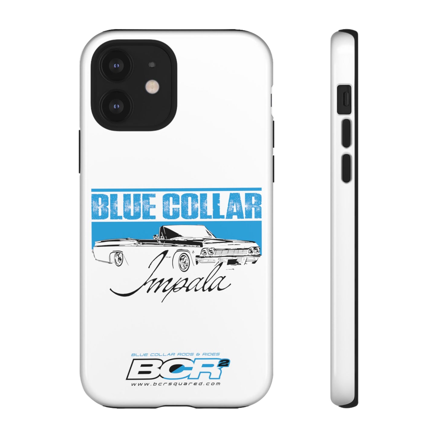 Blue Collar Impala White Phone Cases