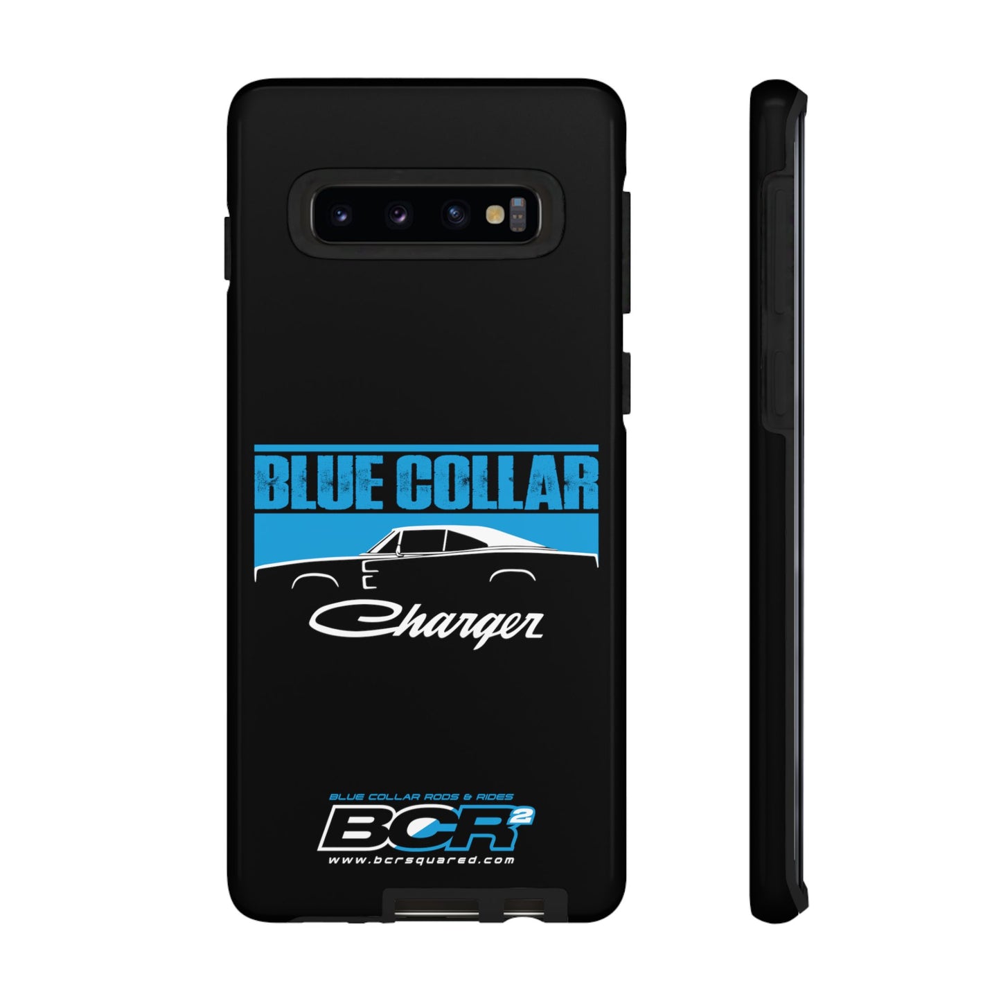 Blue Collar Charger Black Phone Cases