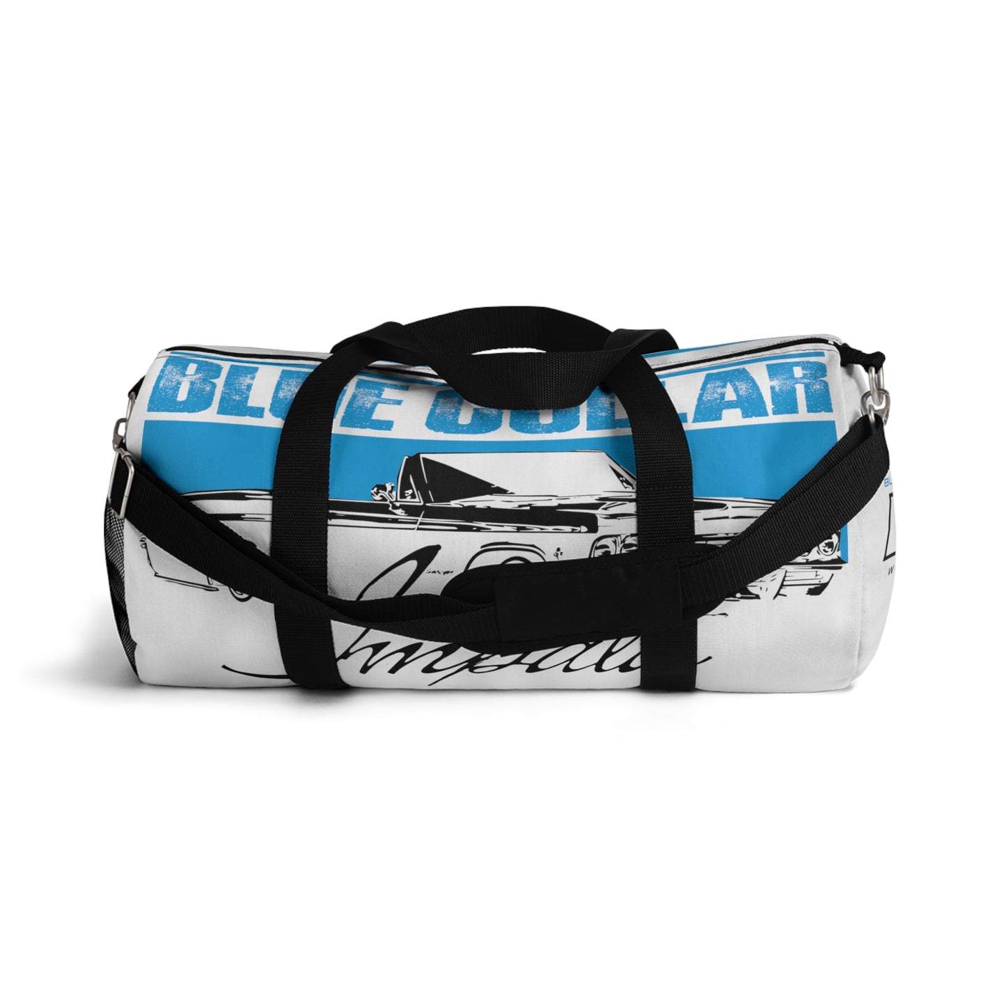 Blue Collar White Duffel Bag