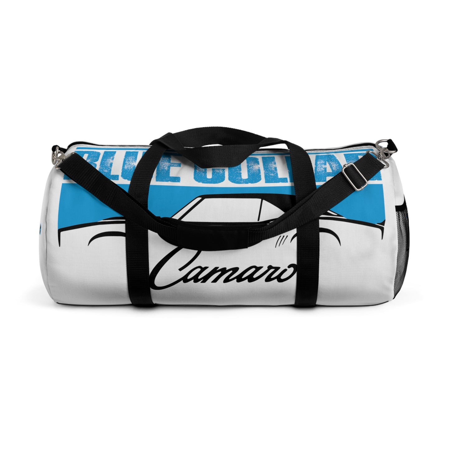 Blue Collar 1st Gen Camaro White Duffel Bag