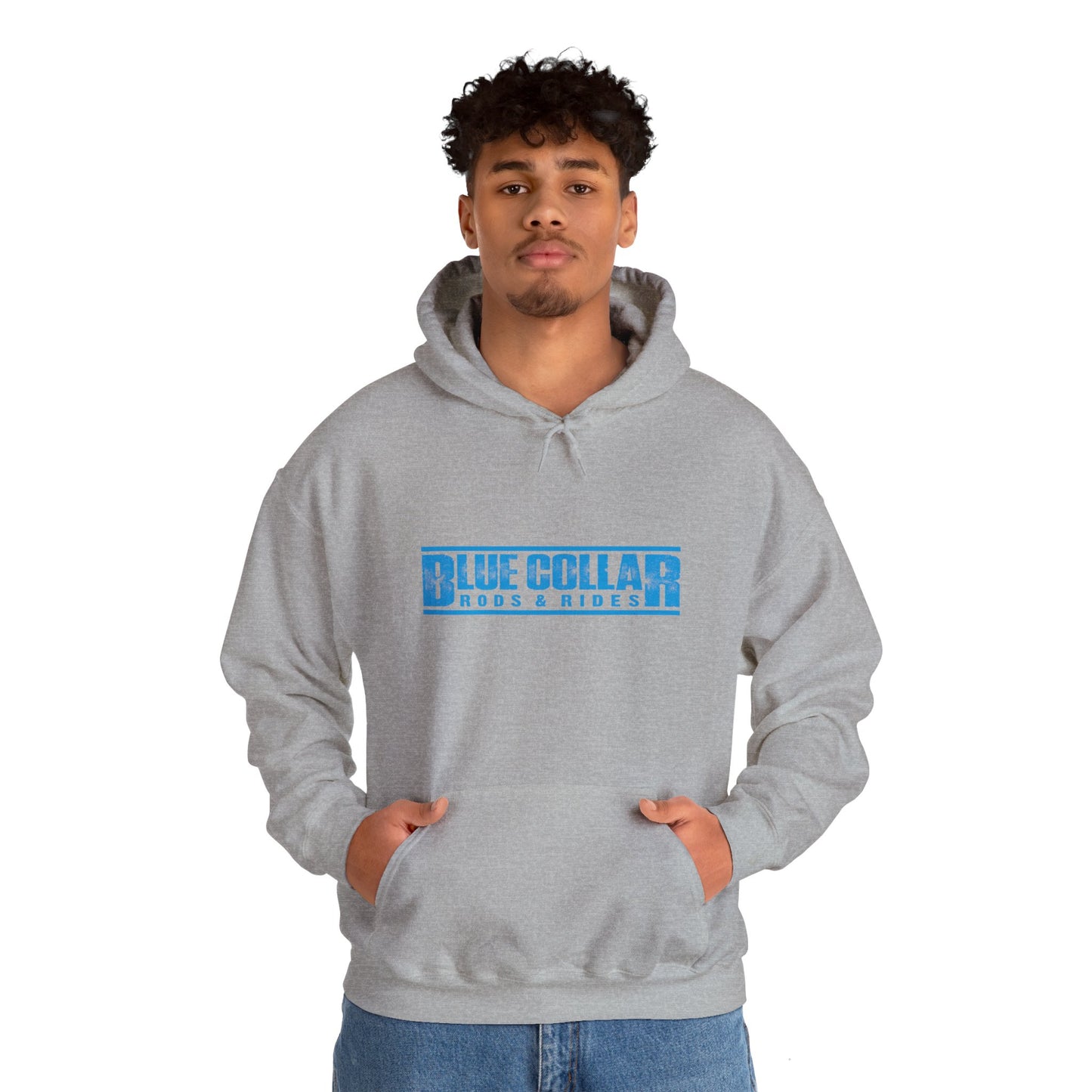 Blue Collar Block Logo Hoodie