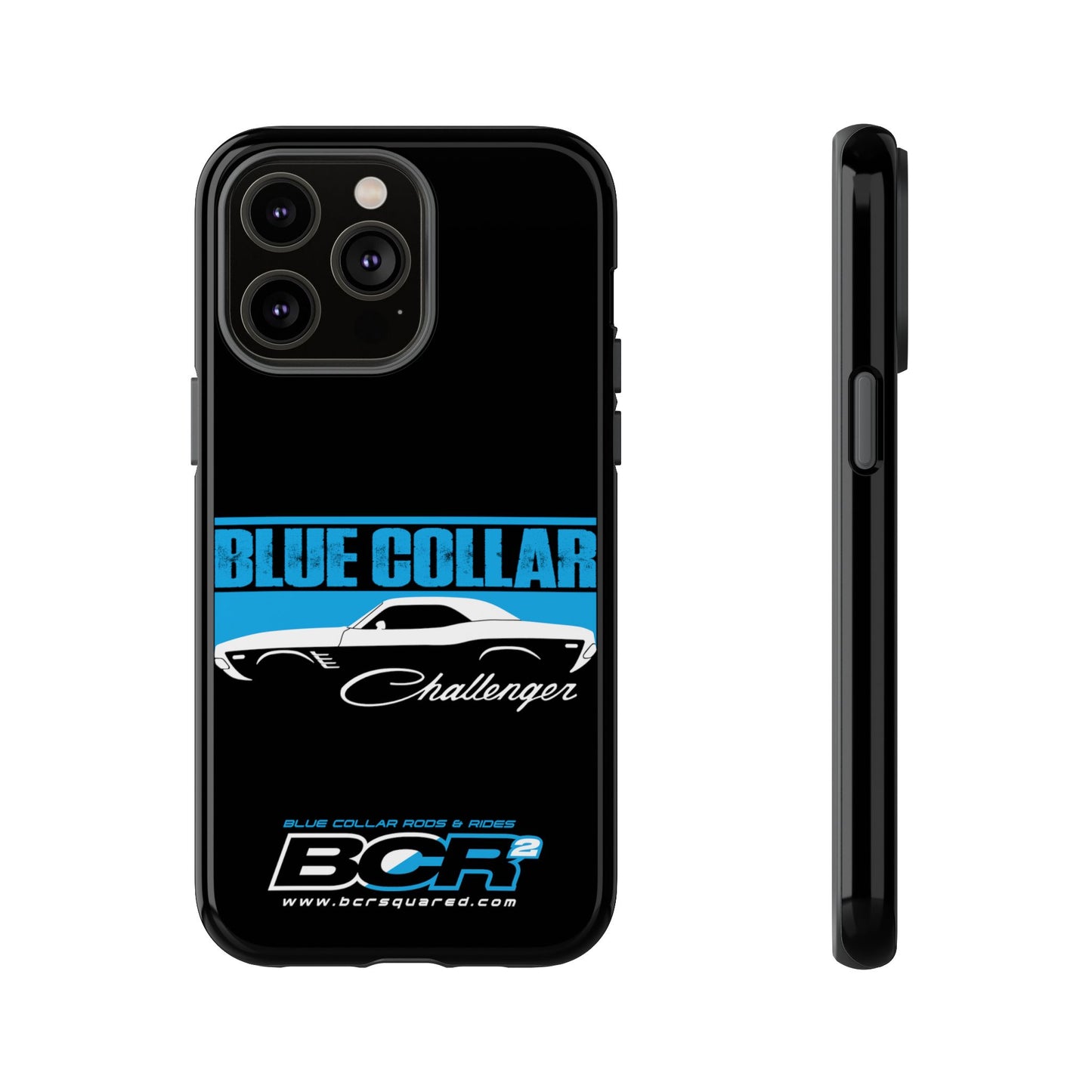 Blue Collar Challenger Black Phone Cases