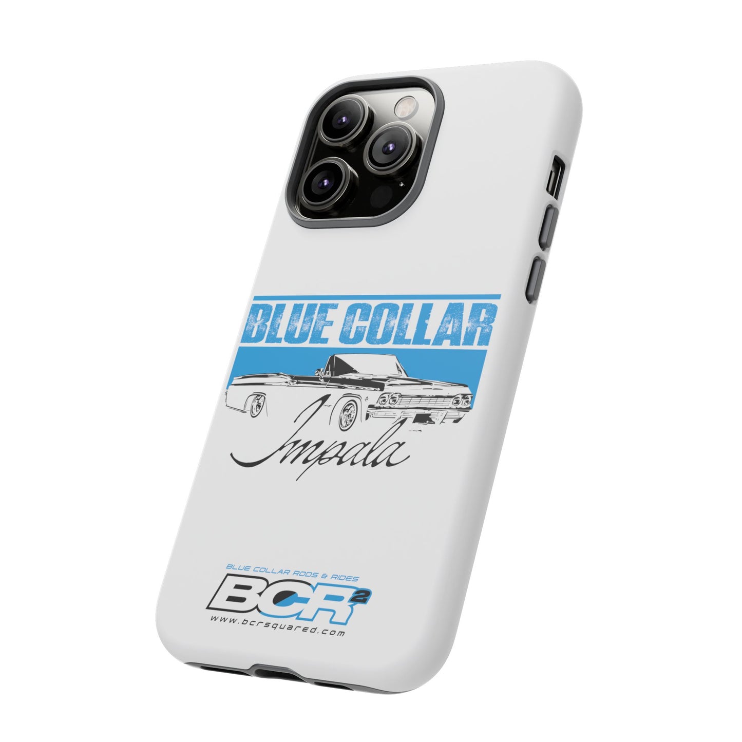 Blue Collar Impala White Phone Cases