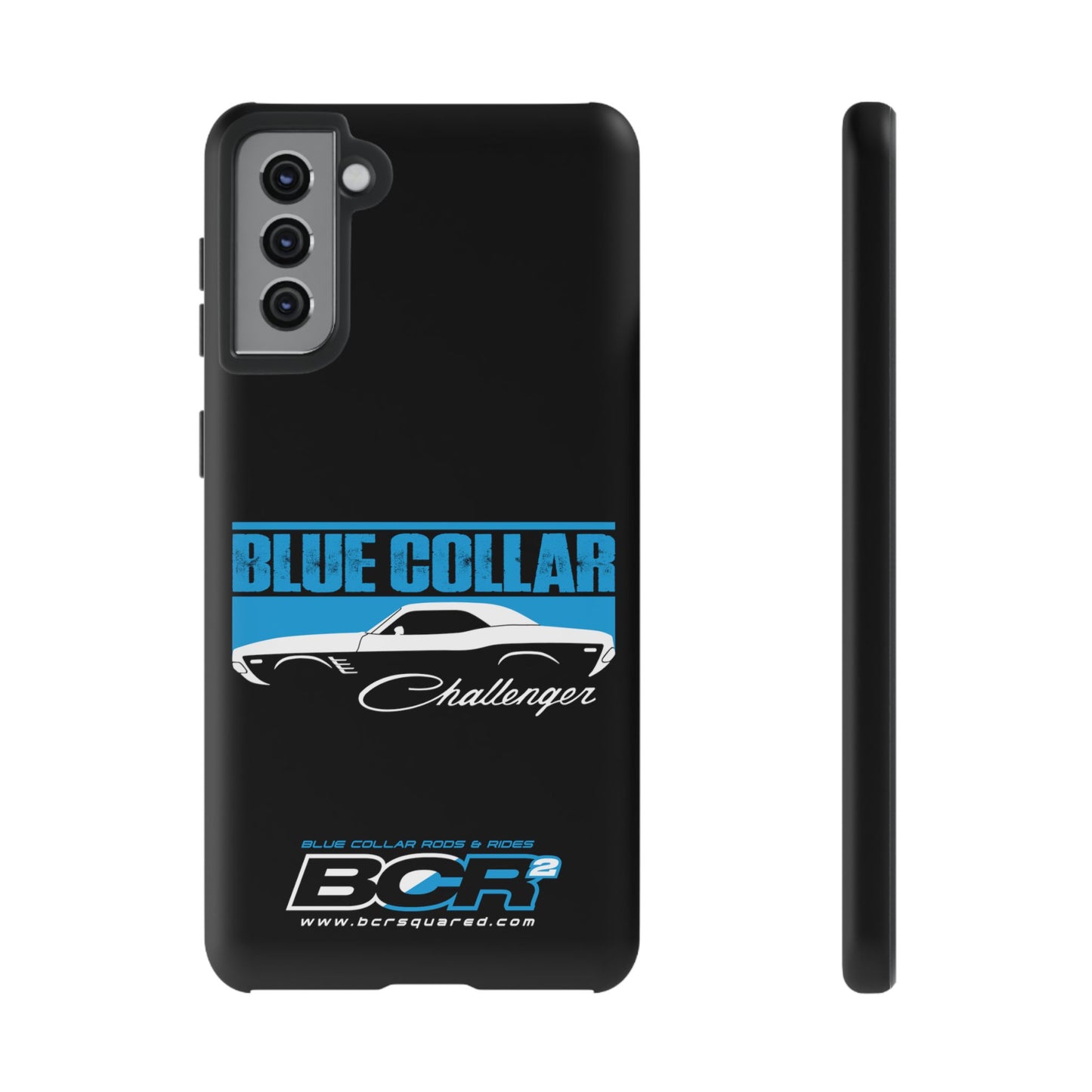 Blue Collar Challenger Black Phone Cases