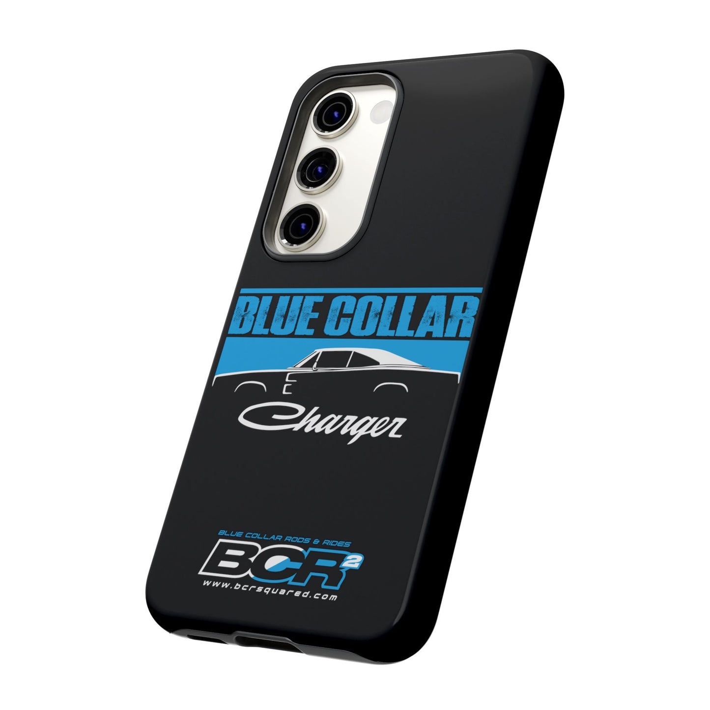 Blue Collar Charger Black Phone Cases