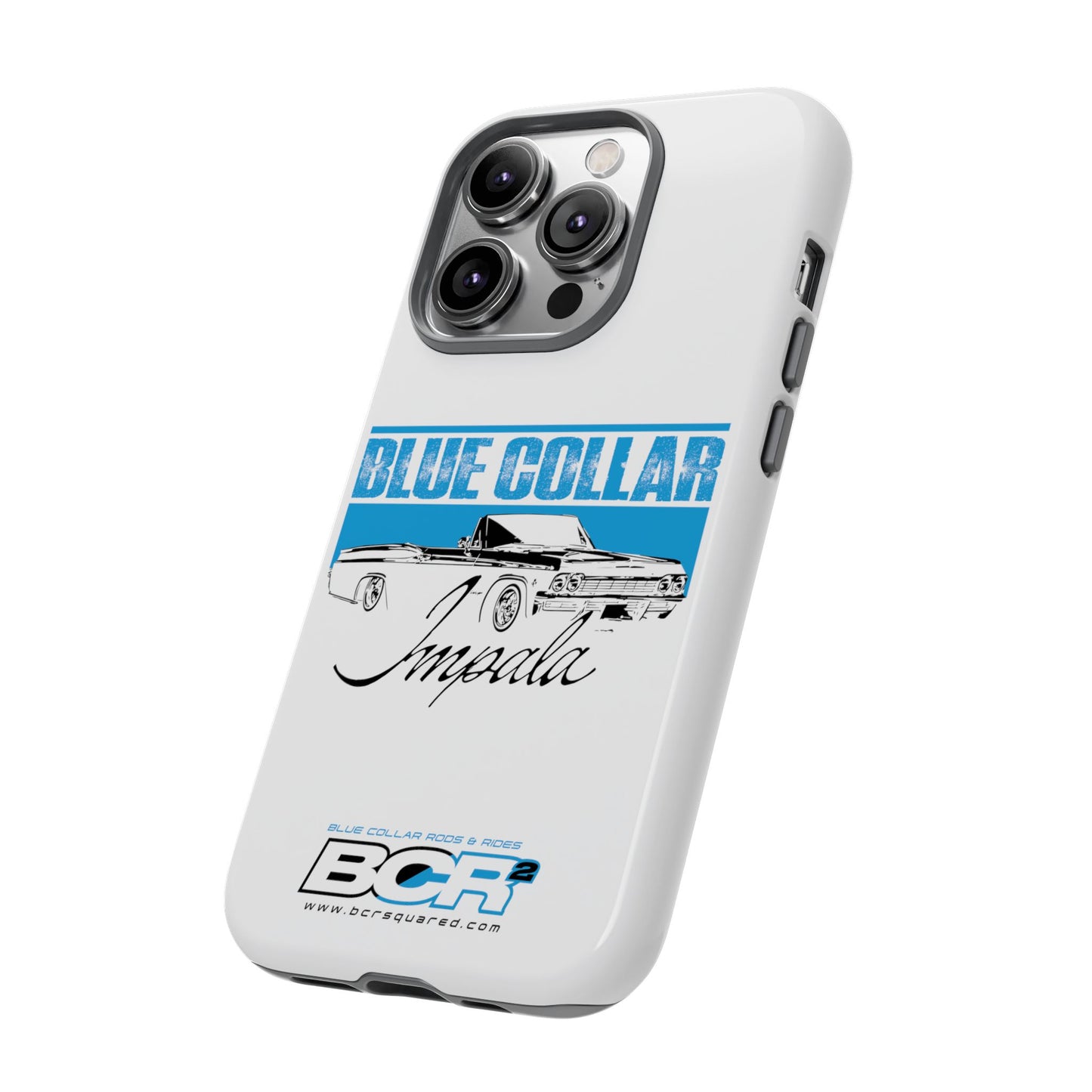 Blue Collar Impala White Phone Cases