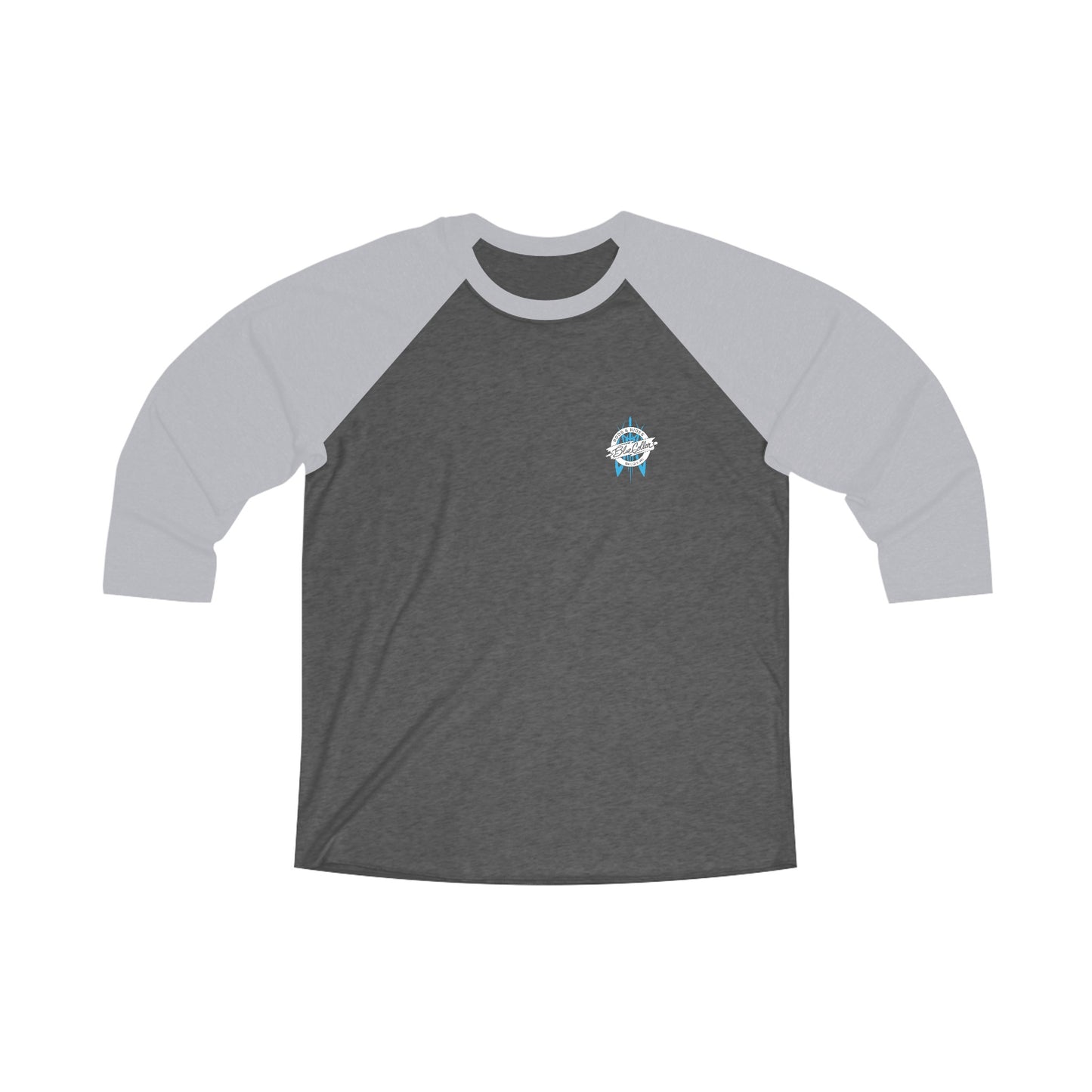 Blue Collar Pinstripe 3\4 Raglan Tee